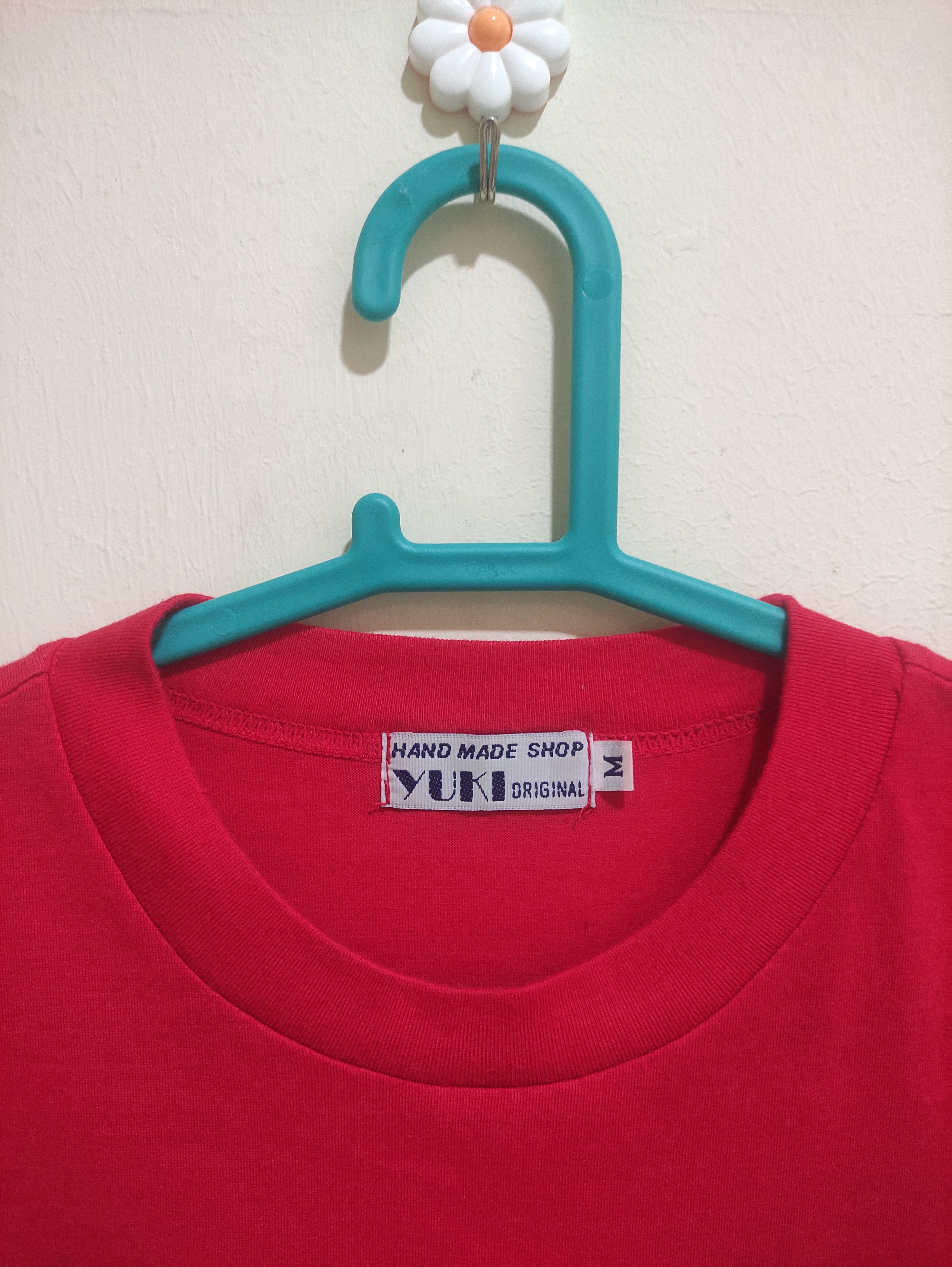 Vintage Vintage Simple Okinawa by HandMade YUKI Original RED T-Shirt Size US S / EU 44-46 / 1 - 6 Thumbnail