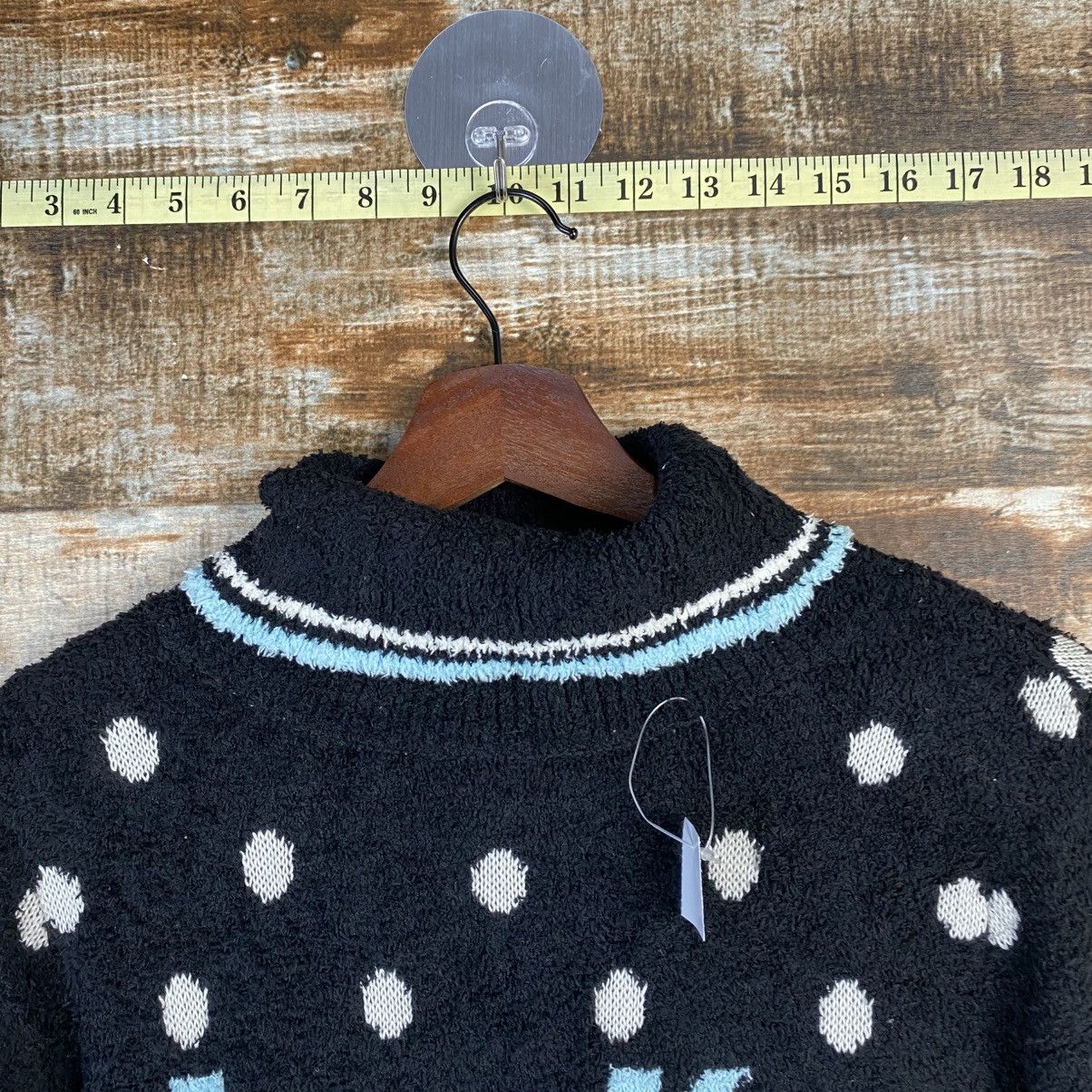 Japanese Brand DL Spice Lip Black Knitwear fur sweatshirt #C1062 Size S / US 4 / IT 40 - 4 Thumbnail