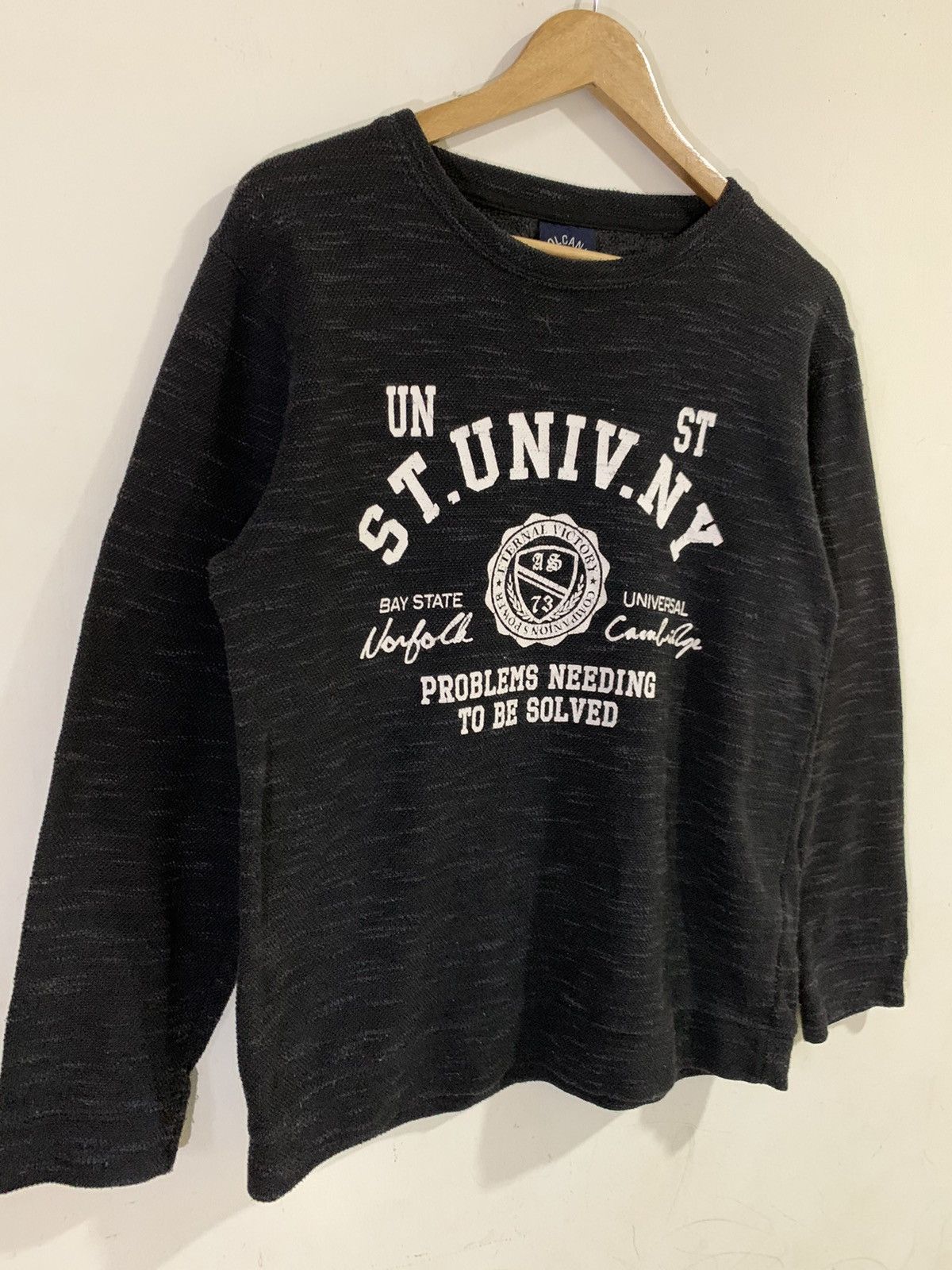 Japanese Brand Volcanic St. Univ. Ny Sweatshirt Size US L / EU 52-54 / 3 - 3 Thumbnail