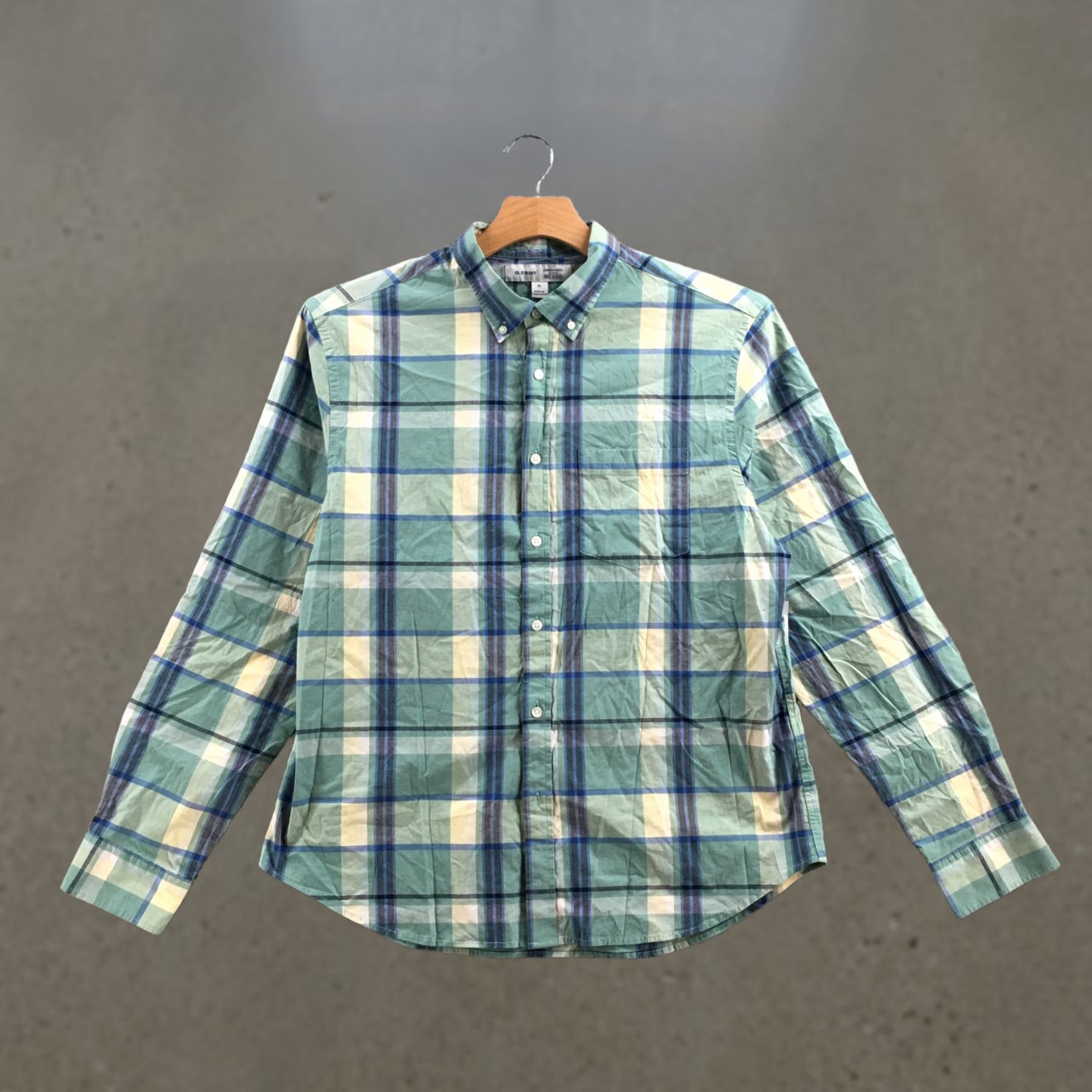 Old Navy Old Navy Slim Fit Button Down Shirt Mens XL Multicolor Plaid Long Sleeve NEW Size US XL / EU 56 / 4 - 1 Thumbnail