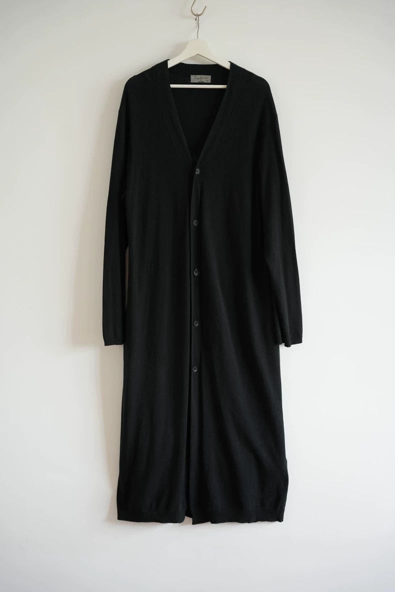 Yohji Yamamoto Yohji Yamamoto Yohji Yamamoto Wool Cardigan with Graphic D Size US M / EU 48-50 / 2 - 2 Thumbnail