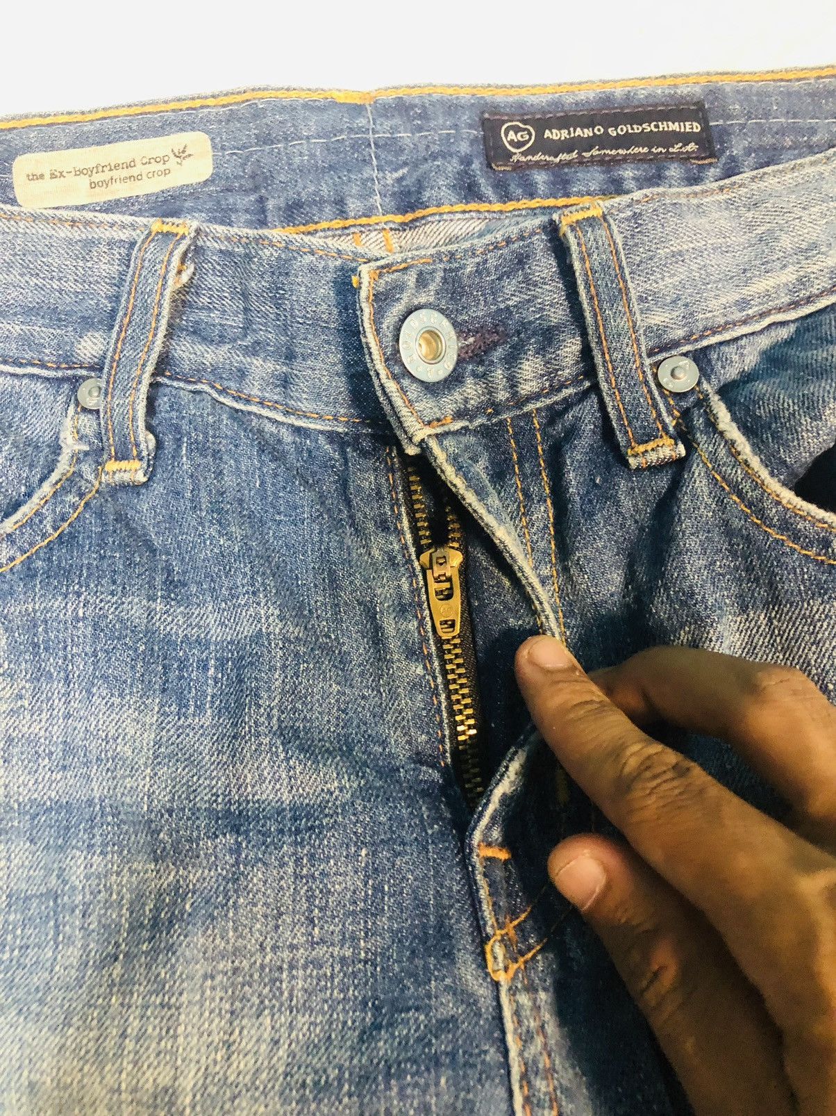 AG Adriano Goldschmied Distressed Denim Adriano Goldschmied Jeans MadeInUsa (3) Size 32" / US 10 / IT 46 - 10 Thumbnail