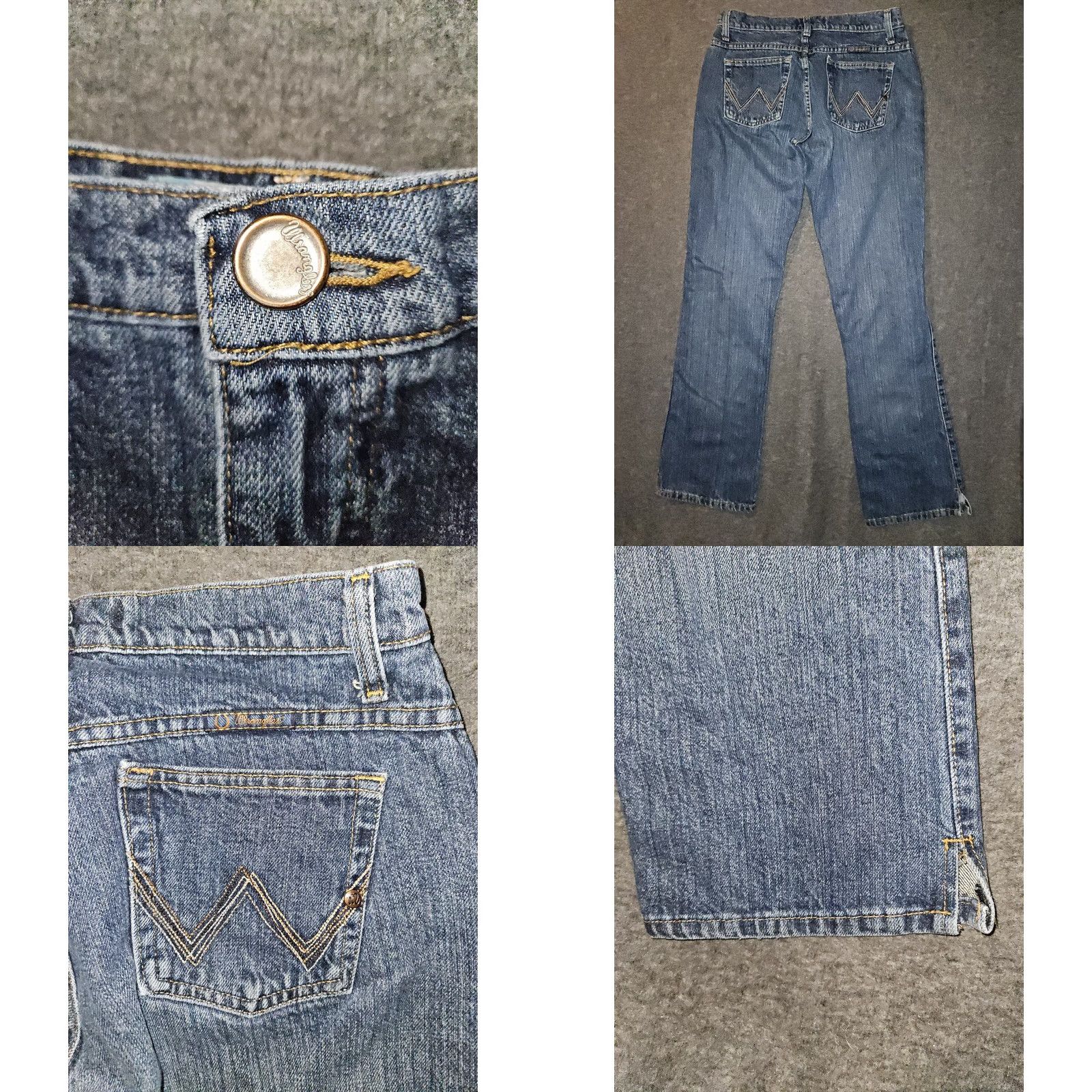 Wrangler VINTAGE Wrangler Cowgirl Cut Cash Bootcut Jeans Women 6 Blue Western Embroidered Logo Low Rise 28in 30.5in Inseam Mens? No Size 28" / US 6 / IT 42 - 8 Thumbnail