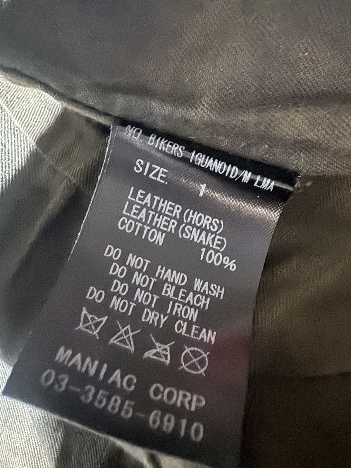 If Six Was Nine If Six Was Nine “Iguanoid” Biker Jacket Size US S / EU 44-46 / 1 - 9 Thumbnail