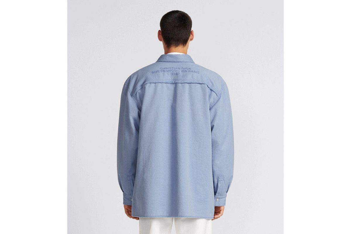 Dior o1w1db11024 Overshirt in Blue Size US XXL / EU 58 / 5 - 6 Thumbnail