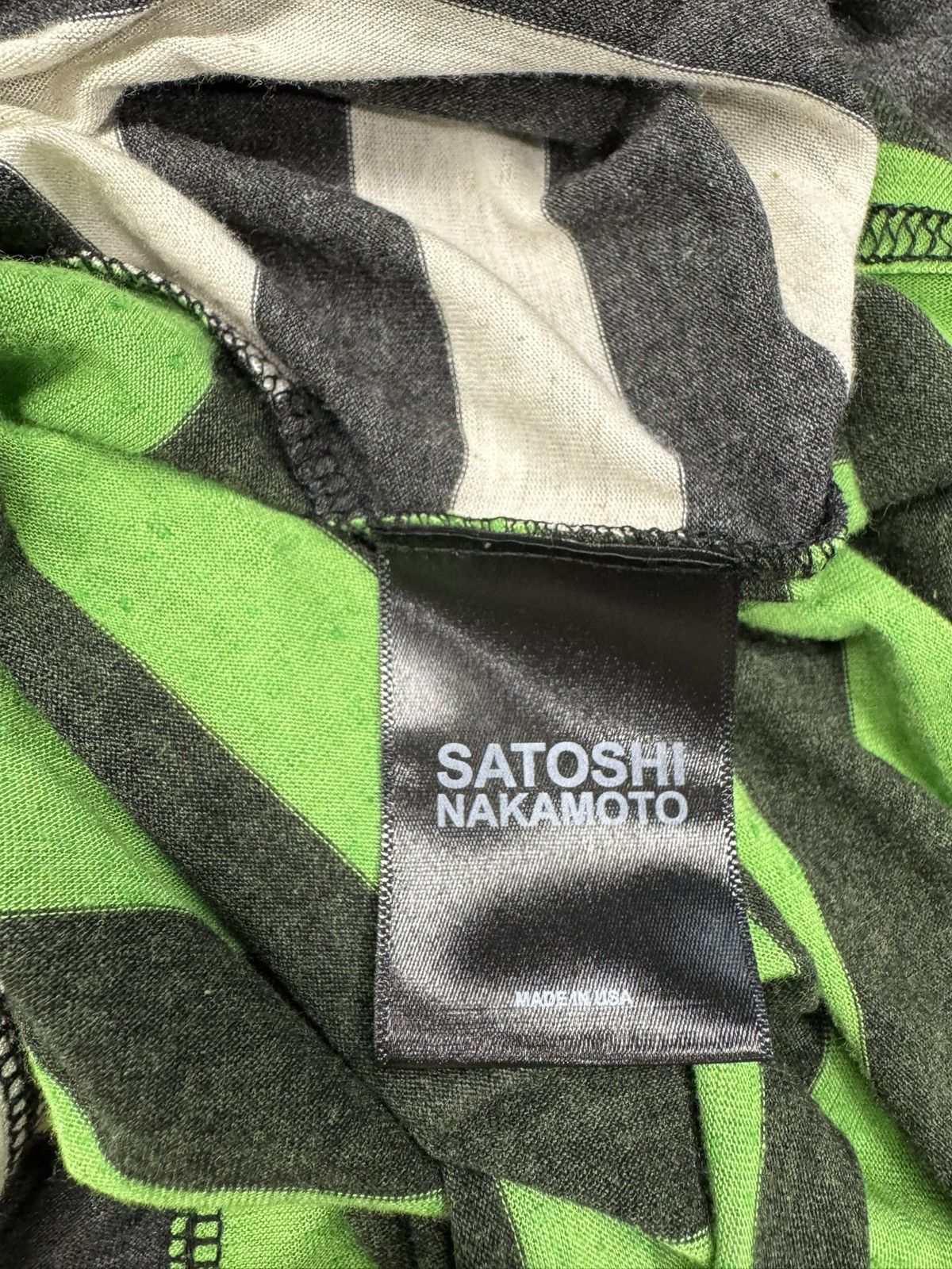 Satoshi Nakamoto Satoshi Nakamoto Offset Stripe L/S T-Shirt Size US L / EU 52-54 / 3 - 4 Thumbnail