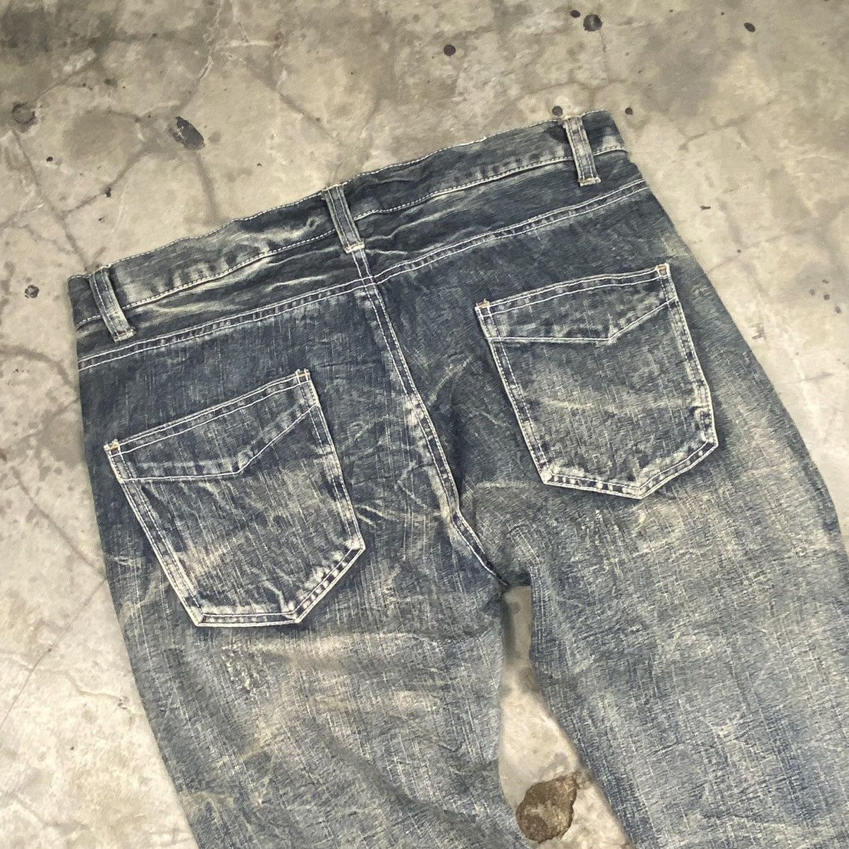 If Six Was Nine × Japanese Brand × Le Grande Bleu (L.G.B.) Menz Jeans Snake Acid Washed Bondage Jeans Size US 34 / EU 50 - 8 Thumbnail