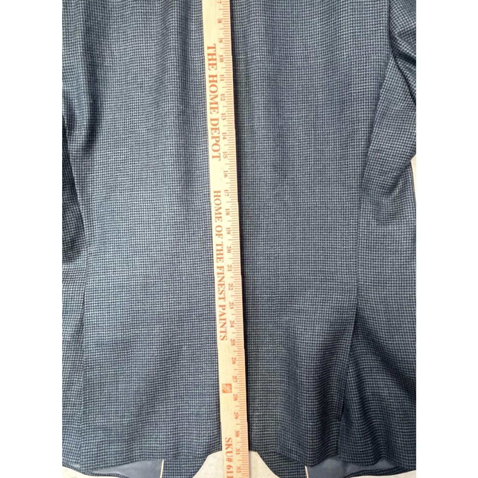 Michael Kors Michael Kors Blazer Men 42L Blue Gray Plaid Silk Wool Two Button Wool Blazer Mens30? Size 42R - 5 Thumbnail