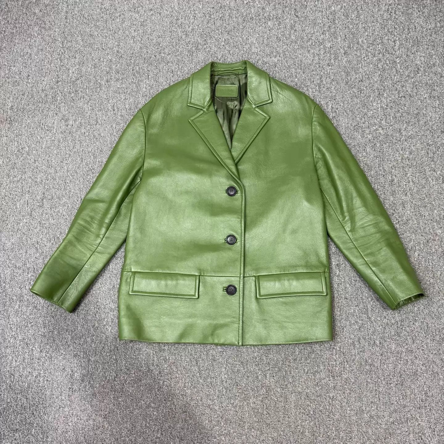 Prada Prada Green Leather Jacket Unworn Size 40 Size S / US 4 / IT 40 - 1 Thumbnail