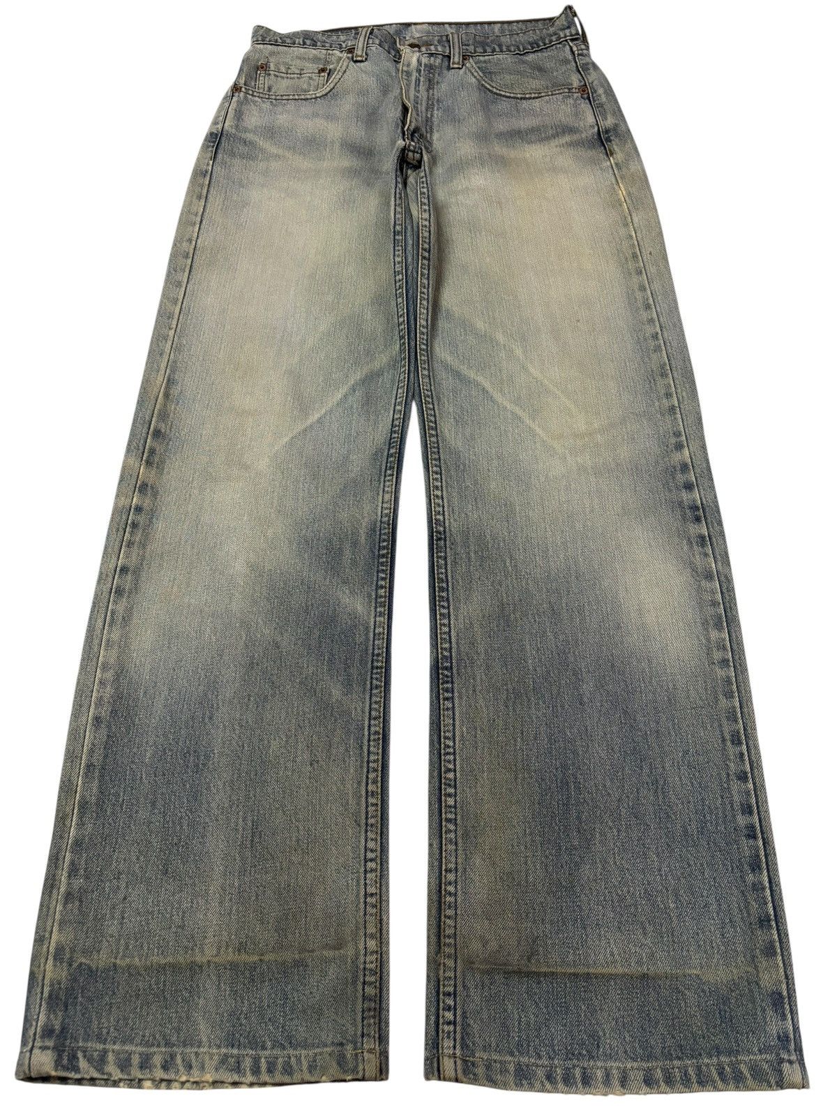 Levi's Vtg 80s Levis 512 Blue Wash Distressed Jeans Size US 29 - 1 Thumbnail
