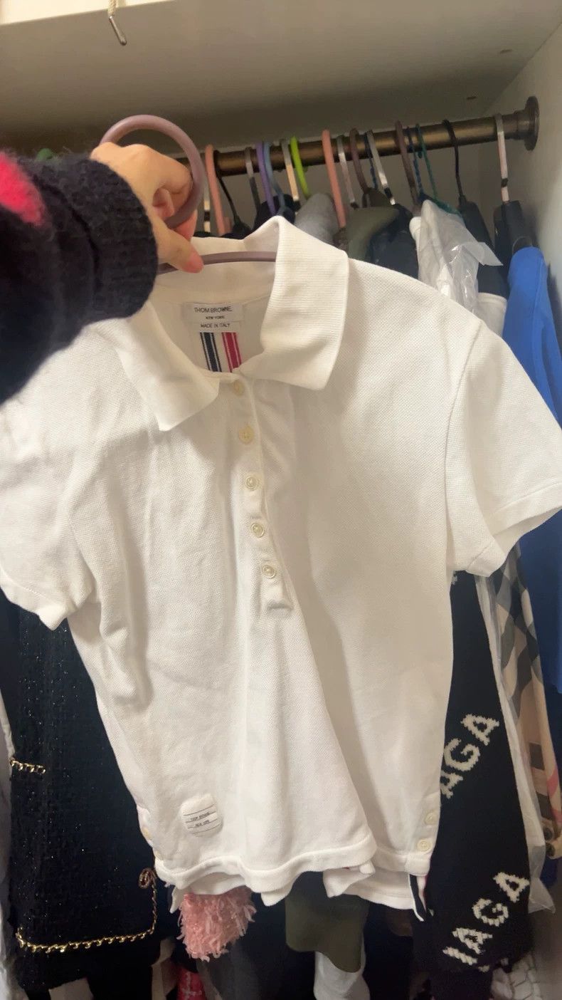 Thom Browne Thom Browne White polo shirt Size XS / US 0-2 / IT 36-38 - 2 Thumbnail