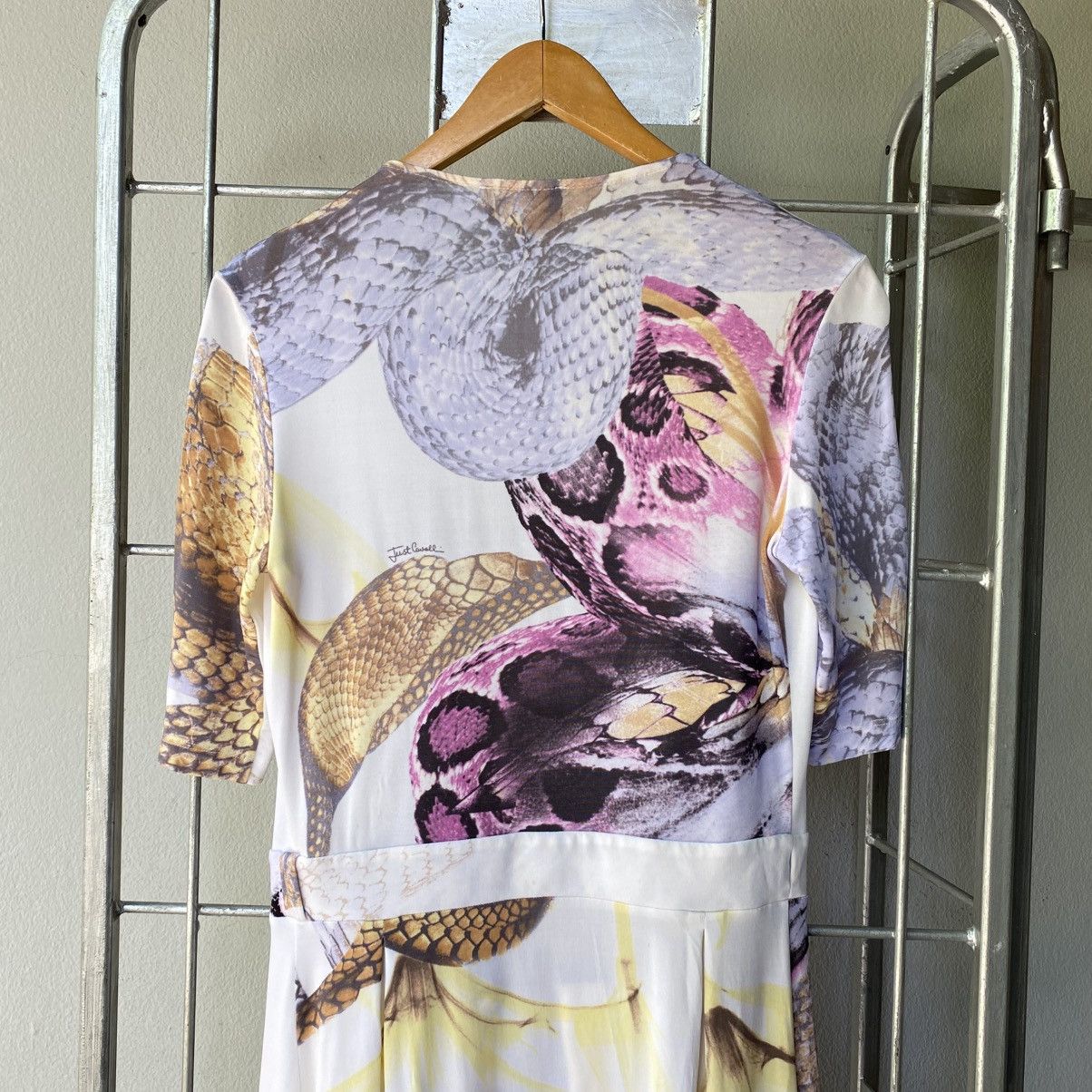 Just Cavalli Just Cavalli White Botanical Wrap Dress Size XS / US 0-2 / IT 36-38 - 6 Thumbnail