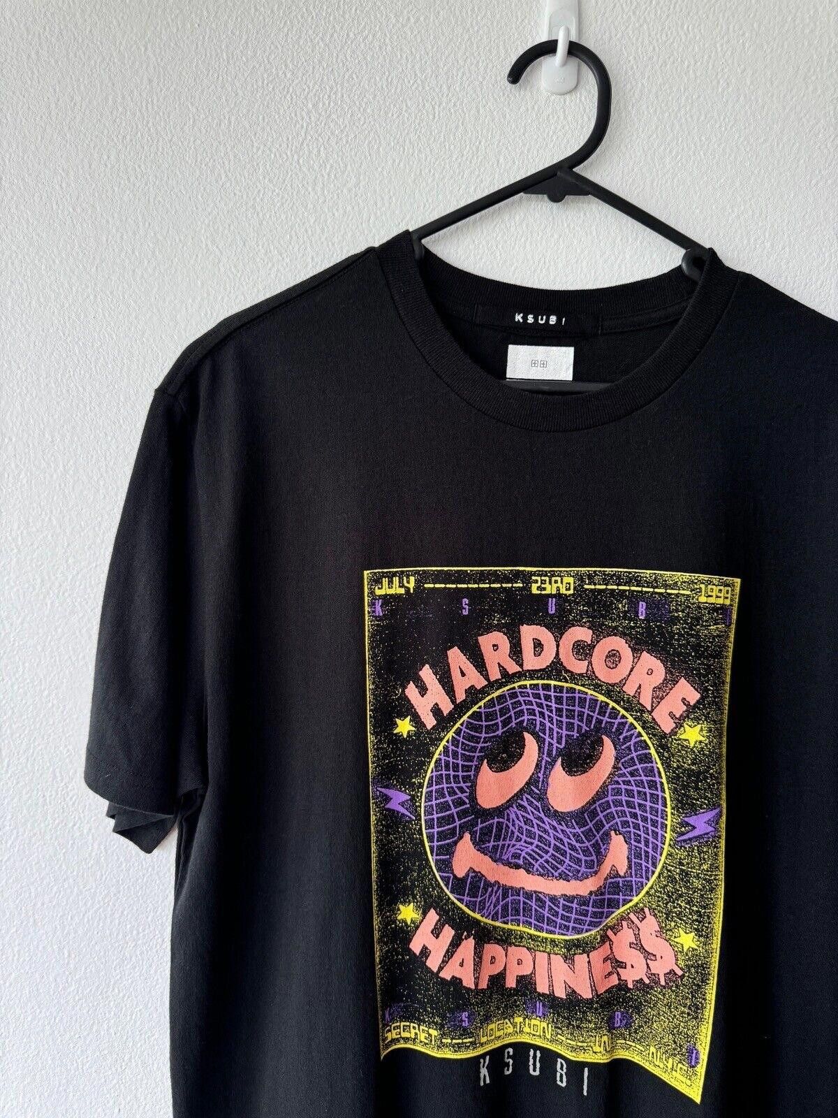 Ksubi new ksubi tee t shirt mens medium black hardcore kash happy Size US M / EU 48-50 / 2 - 2 Thumbnail