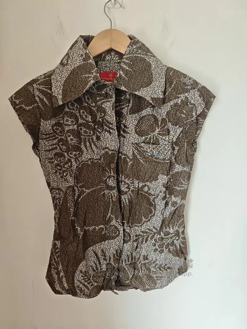Vivienne Westwood Vivienne Westwood Floral Sleeveless Top Size XS / US 0-2 / IT 36-38 - 1 Thumbnail