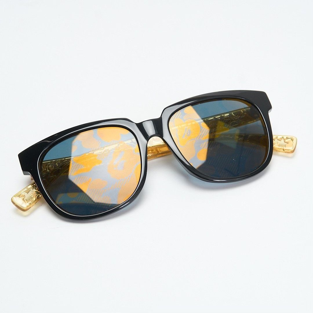Bape Bape Black Gold Limited Sunglasses Size ONE SIZE - 1 Thumbnail
