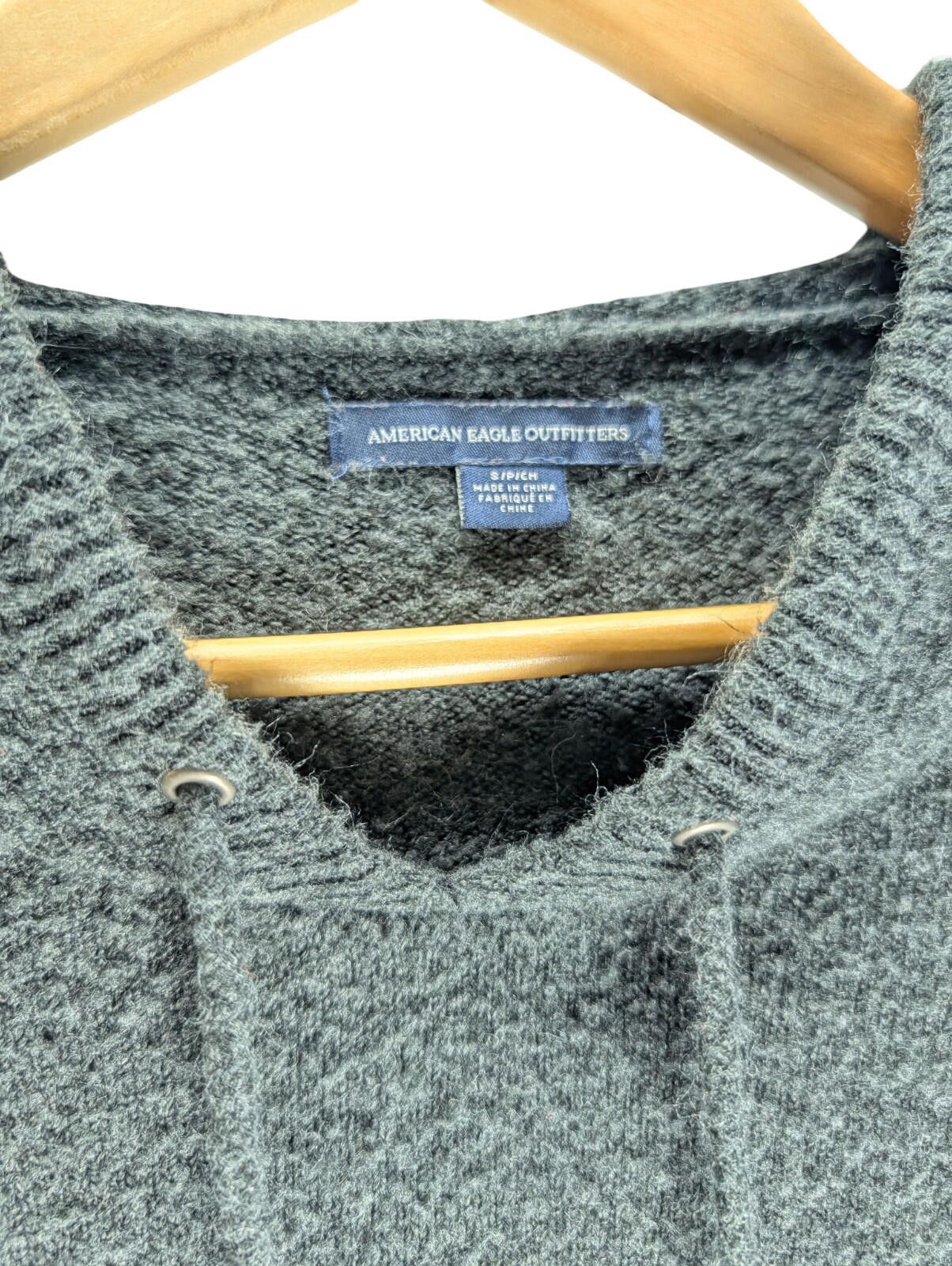 American Eagle Outfitters American Eagle Sweater Women’s Knit Pullover Charcoal Gray Size S / US 4 / IT 40 - 6 Thumbnail