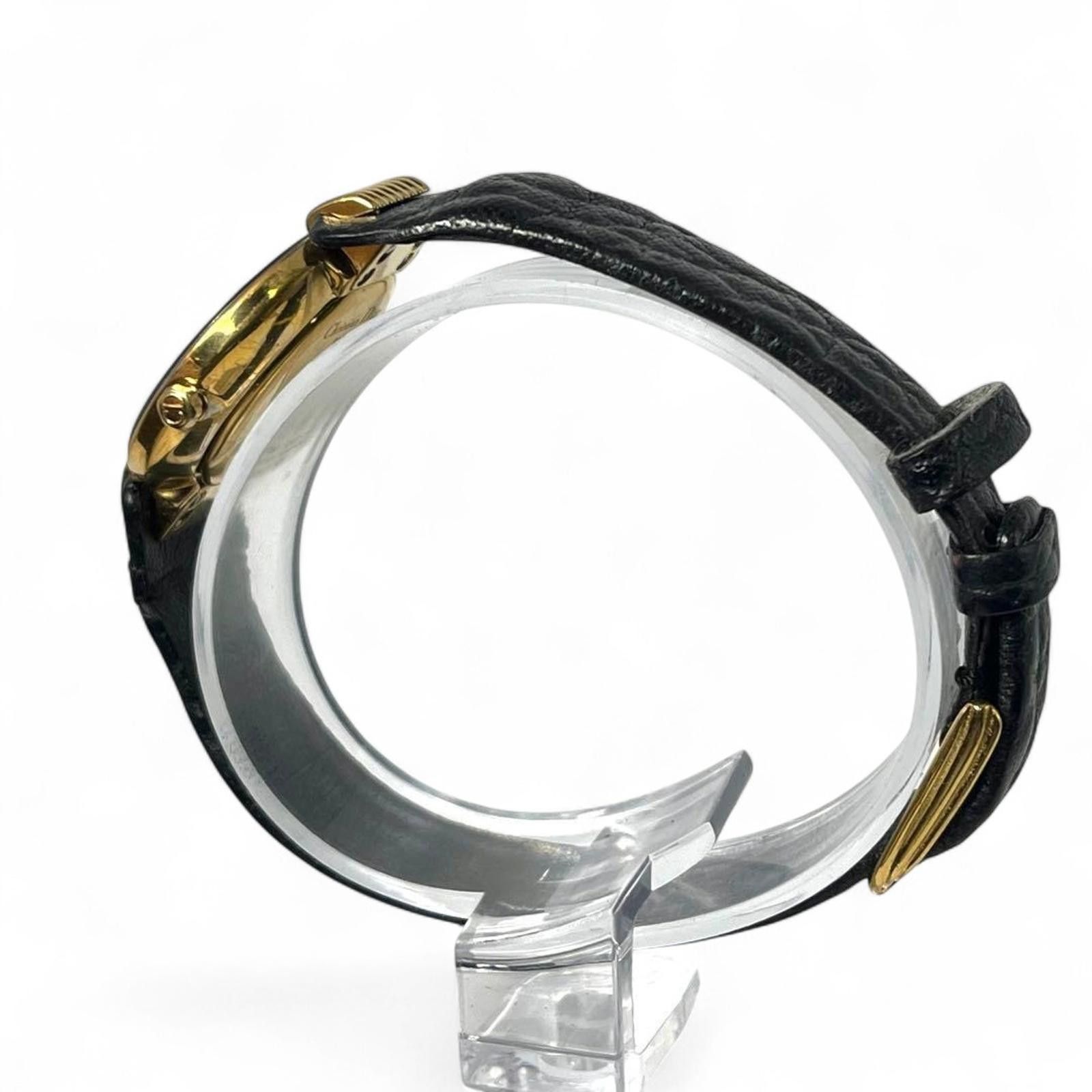 Christian Dior Monsieur Christian Dior - Vintage Black Dial Gold Accented Wristwatch Size ONE SIZE - 6 Thumbnail