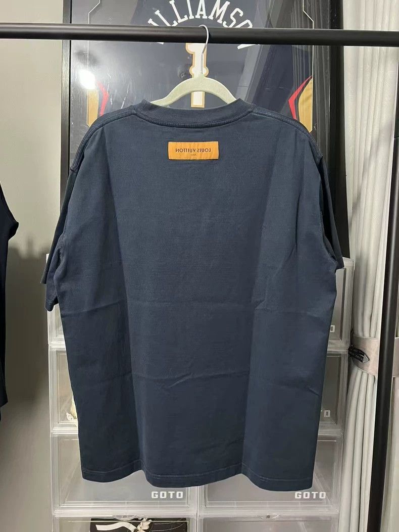 Louis Vuitton Louis Vuitton Dark Blue Short Sleeve TShirt-2506 Size US L / EU 52-54 / 3 - 2 Thumbnail