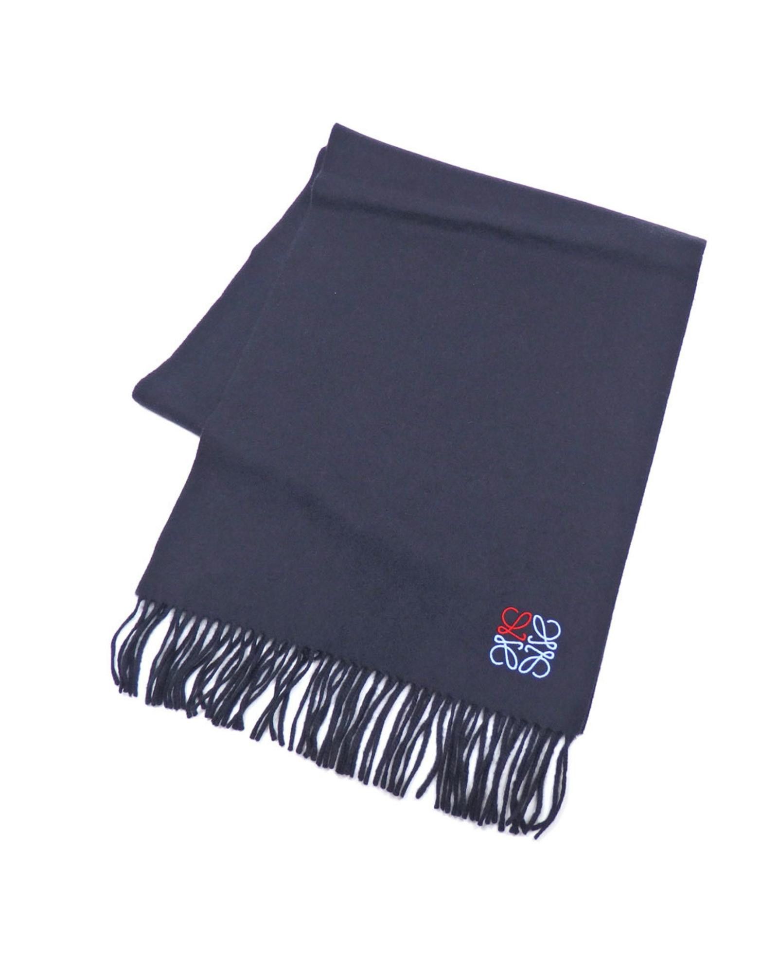 image of Loewe Navy Cashmere Stole, Women's