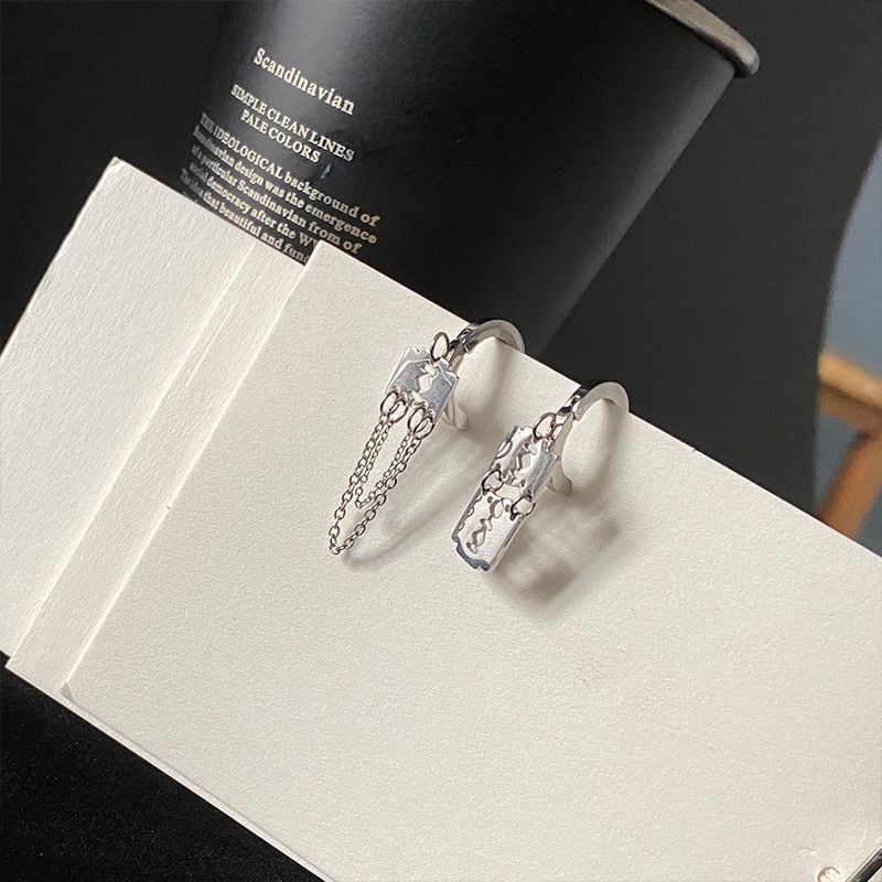 Jewelry × Sterling Silver One pairs Vintage Earrings Gothic Punk Chrome Jewelry Spike Size ONE SIZE - 2 Thumbnail