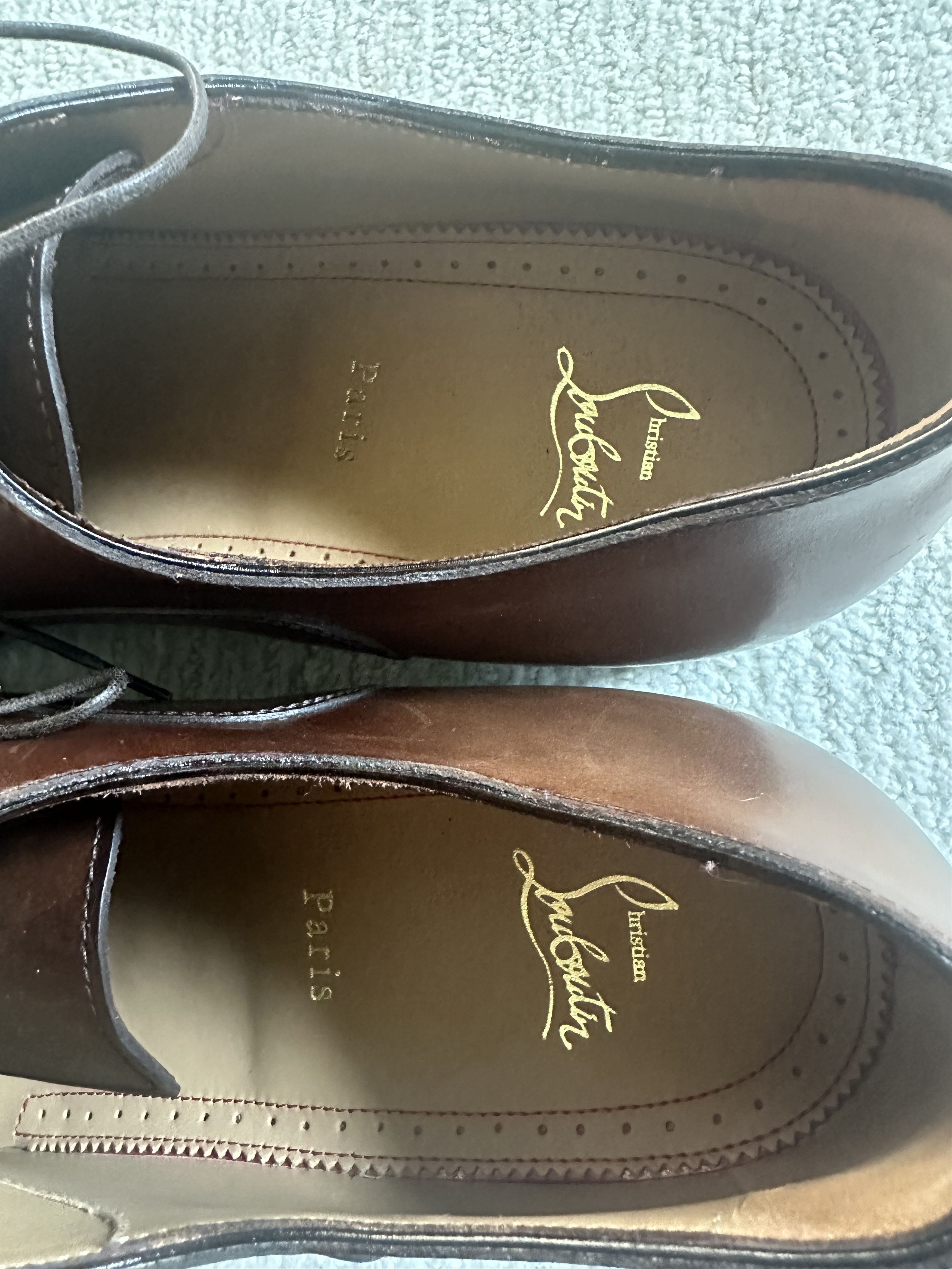 Christian Louboutin Greggo Leather Oxfords Size US 13 / EU 46 - 4 Thumbnail