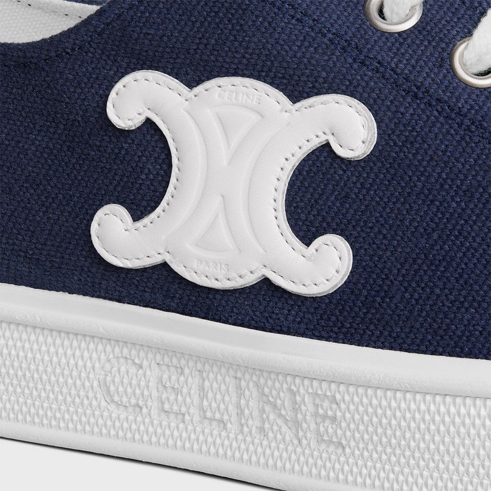 Celine o1bcso1str0625 355842220C Low-Top Sneakers in Navy Size US 10 / IT 40 - 3 Thumbnail