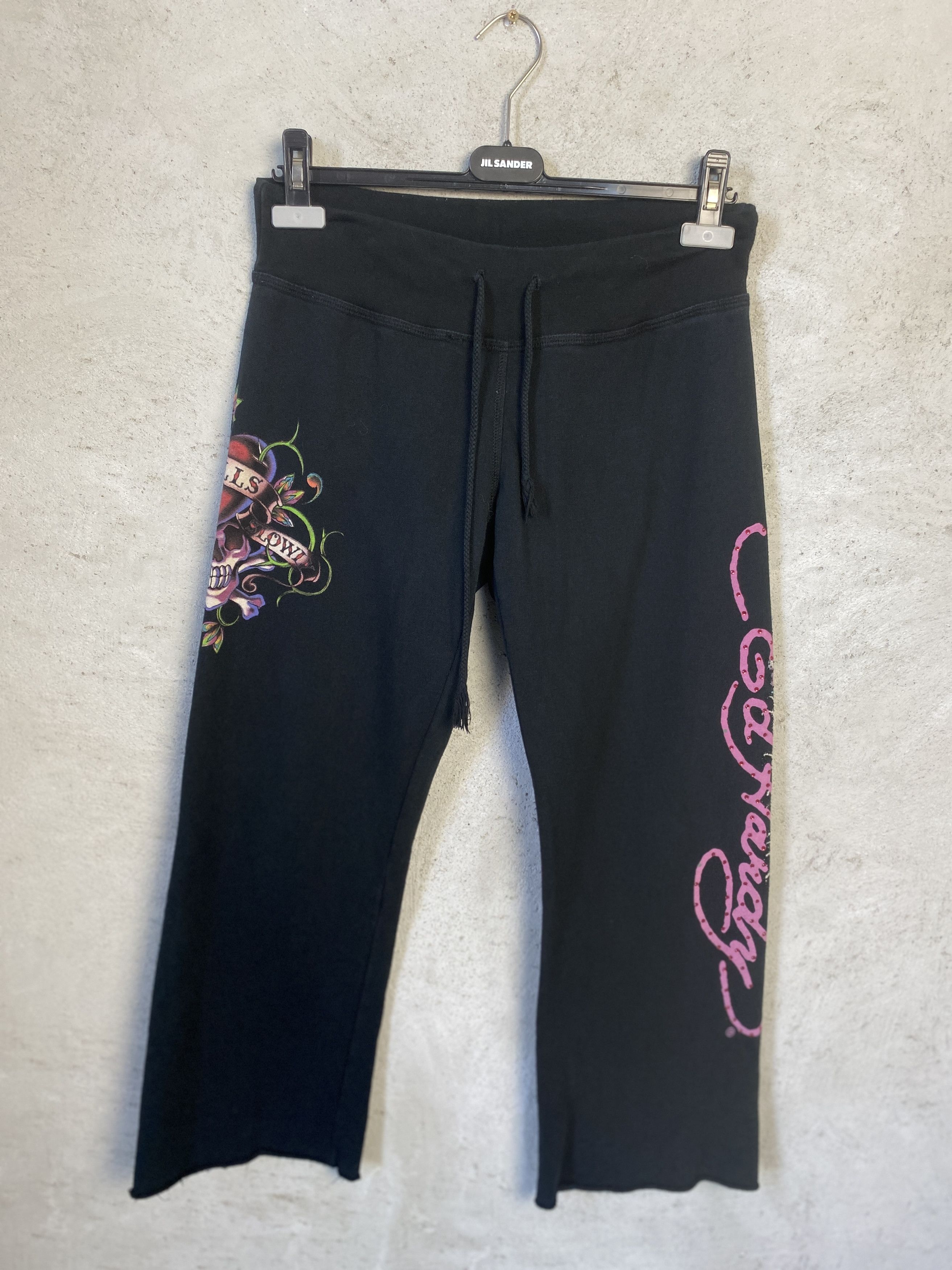 Ed Hardy Ed Hardy vintage sweatpants flare y2k 00s avant garde Size 30" / US 8 / IT 44 - 2 Thumbnail