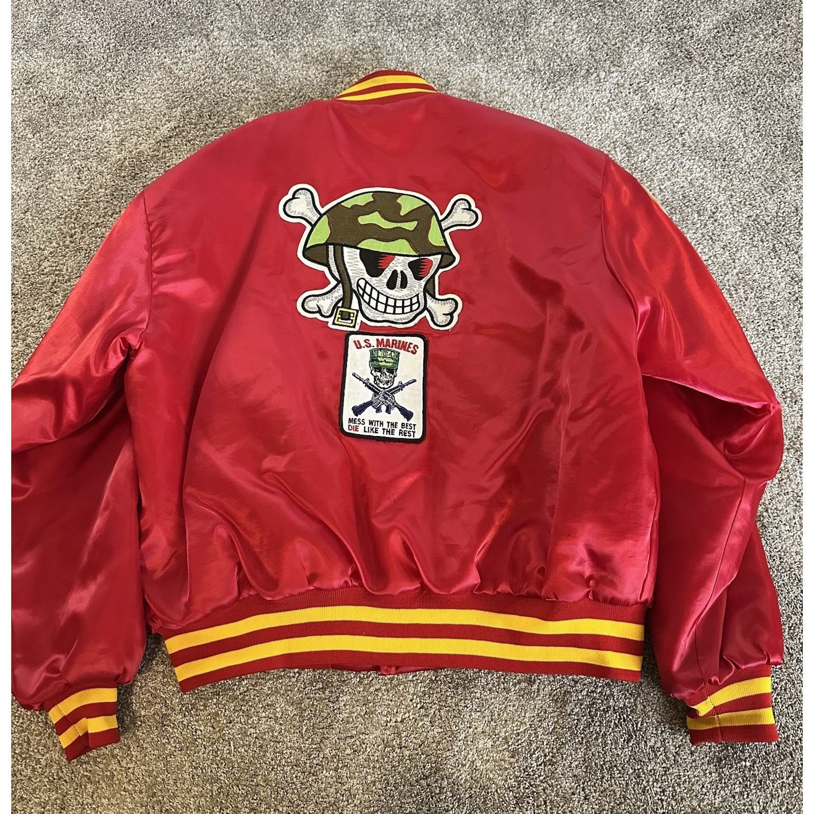 Swingster Vintage Swingster Jacket Mens XL Red Satin Bomber USA Size US XL / EU 56 / 4 - 11 Thumbnail