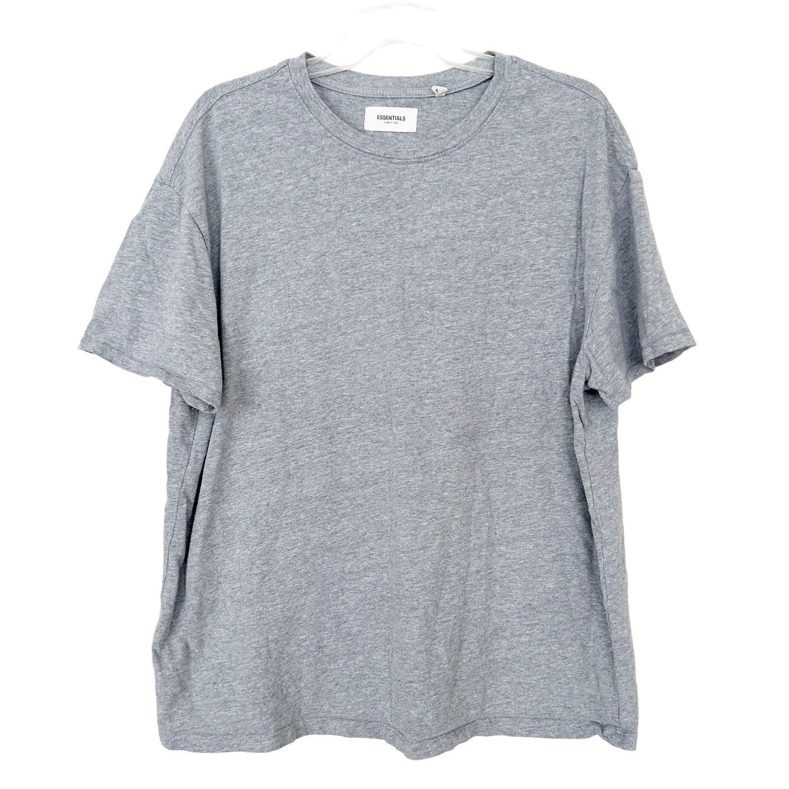 image of Essentials Fear Of God Gray Short Sleeve T Shirt Size S in Grey, Men's