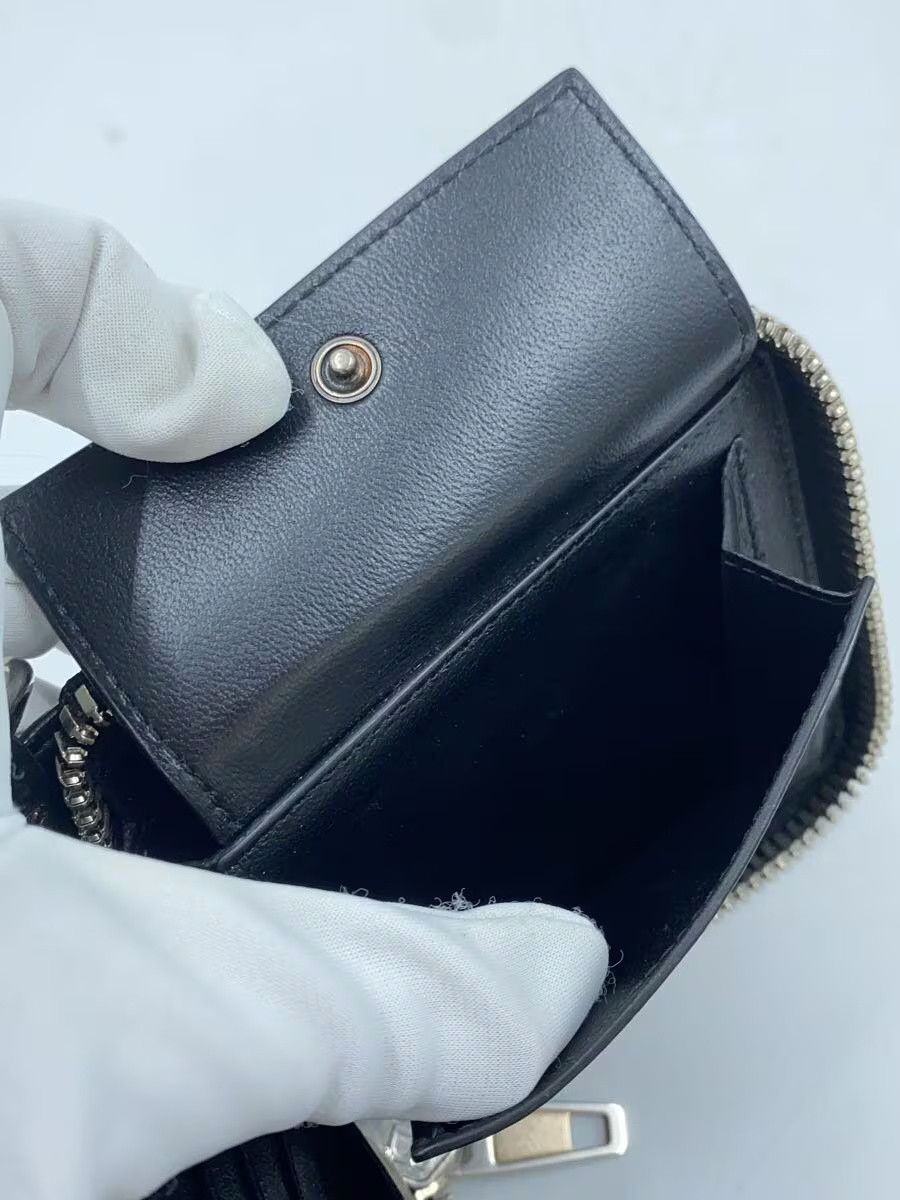Balenciaga Balenciaga Leather Bi-Fold Wallet Black Size ONE SIZE - 8 Thumbnail