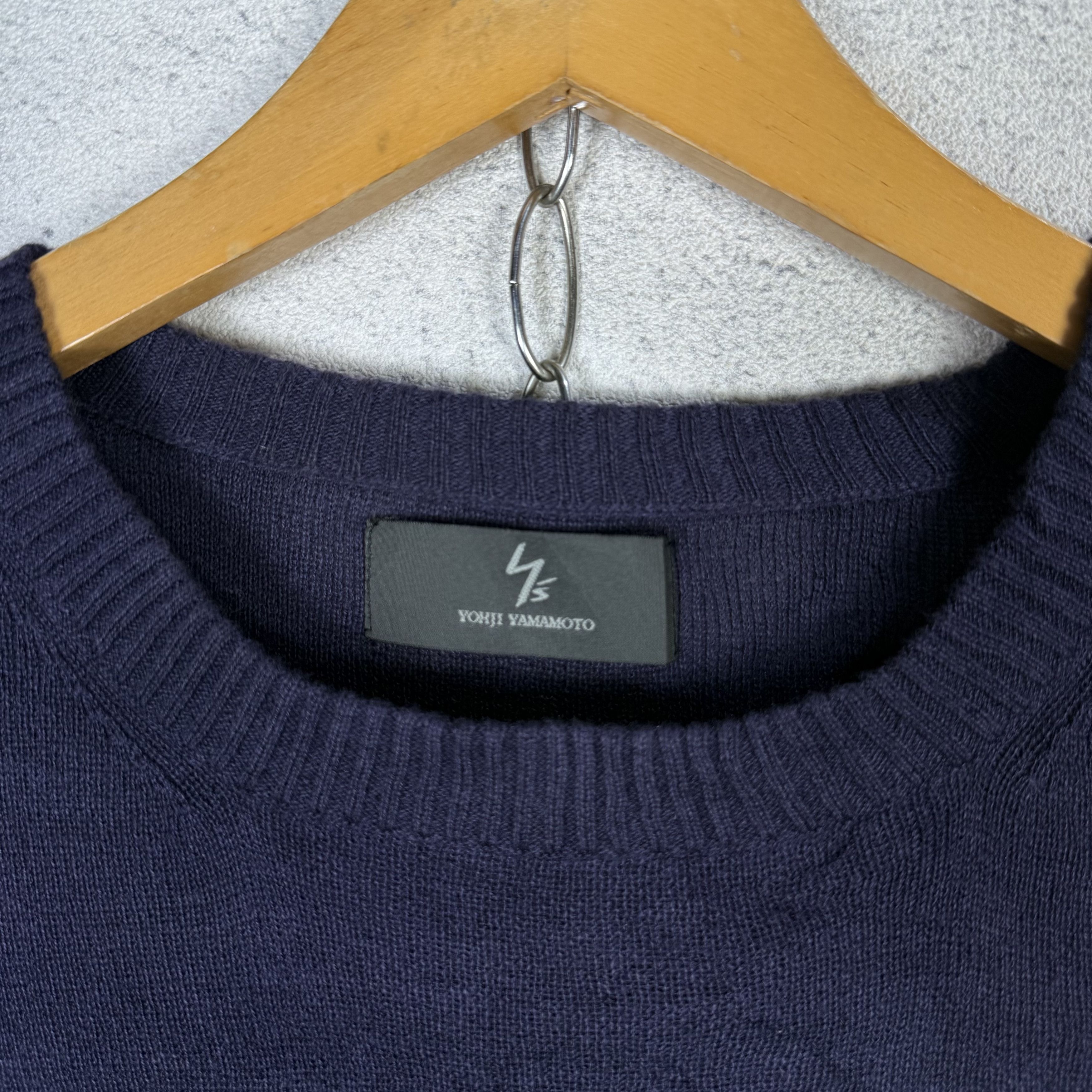 Yohji Yamamoto Y's Yohji Yamamoto Oversized Knitted Tshirt Size US L / EU 52-54 / 3 - 6 Thumbnail