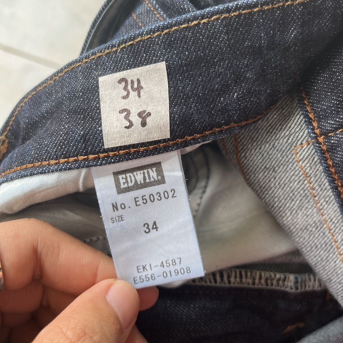 Edwin × Japanese Brand Edwin 503 Ankle Cut Pants Made In Japan Jeans Size US 34 / EU 50 - 12 Thumbnail