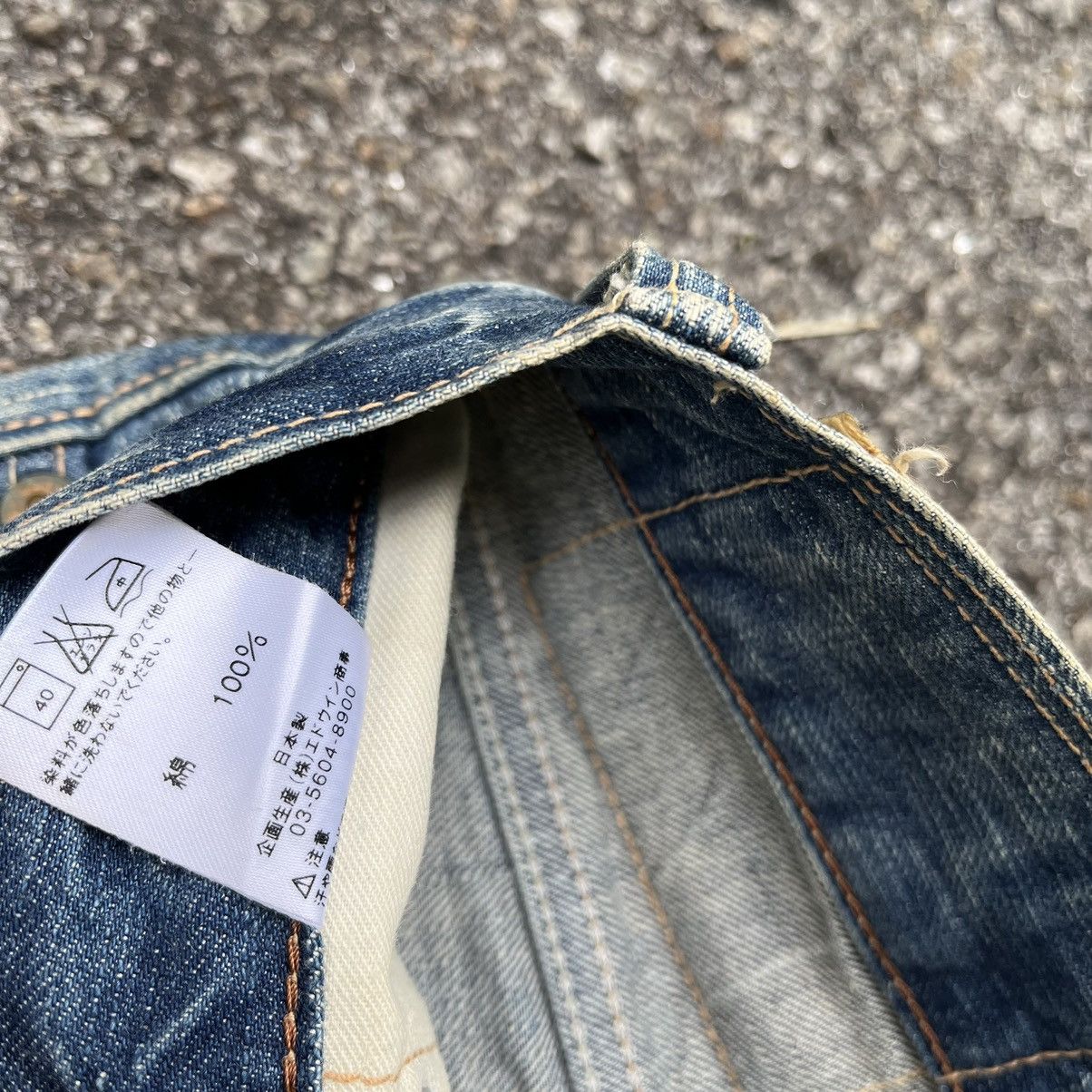 Hysteric Glamour Flare Jeans Vintage Paint Mudwash Distressed Edwin Blue Trip Size US 31 - 11 Thumbnail