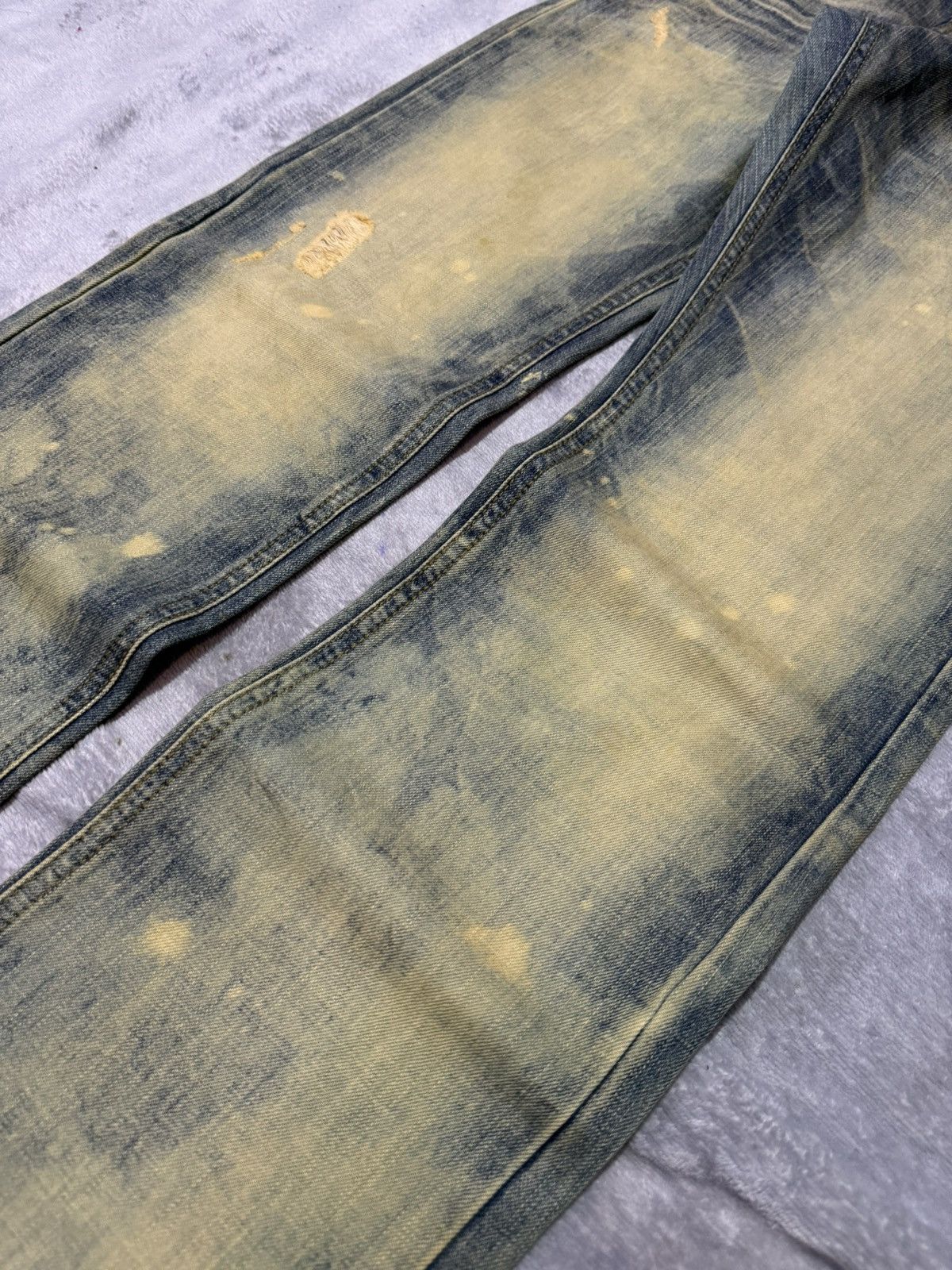 Hysteric Glamour Standard Number Japan Acid Mud Wash Straight Jeans Size US 30 / EU 46 - 6 Thumbnail