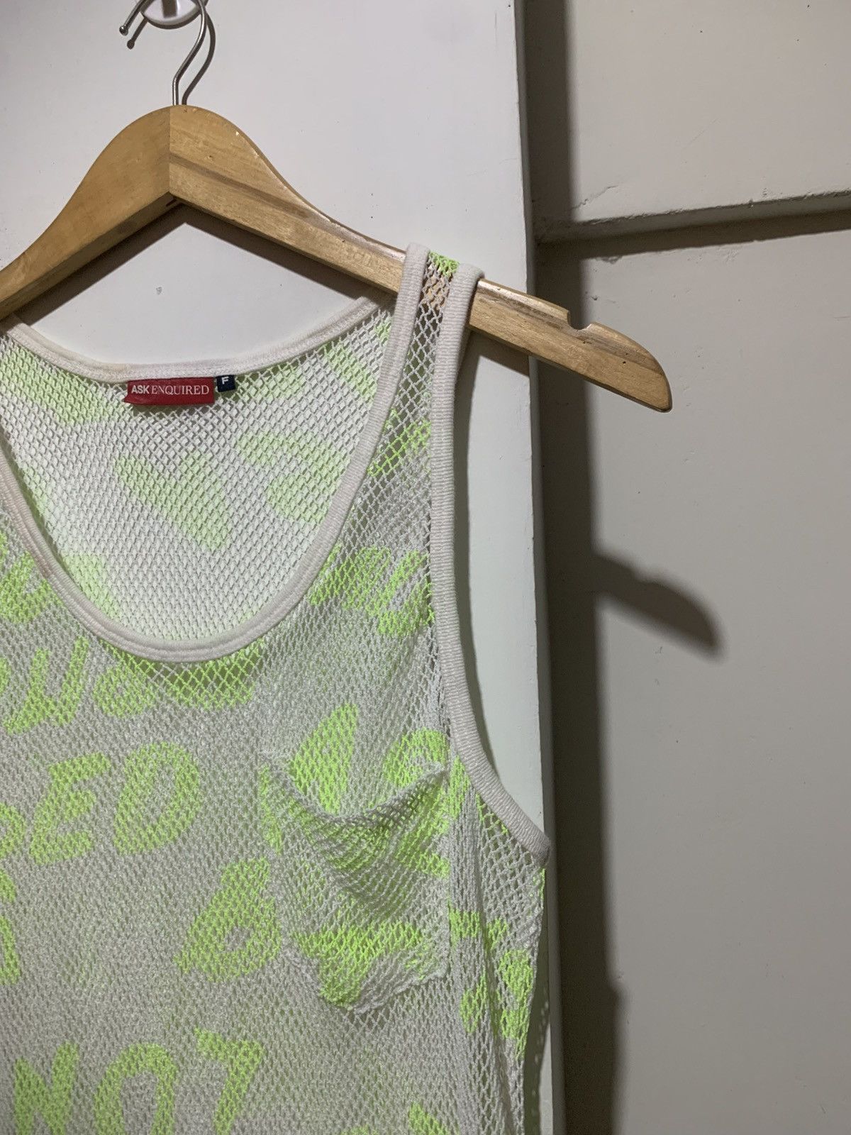 Maison Margiela Ask Enquired Mesh Maison Margiela Style Tank Top Shirt Size US M / EU 48-50 / 2 - 5 Thumbnail