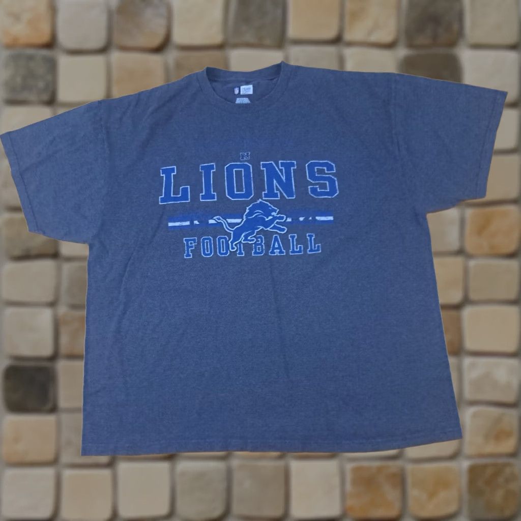NFL VINTAGE Detroit Lions Football Printed 2XL Team NFL T-Shirt Black Size US XXL / EU 58 / 5 - 1 Thumbnail