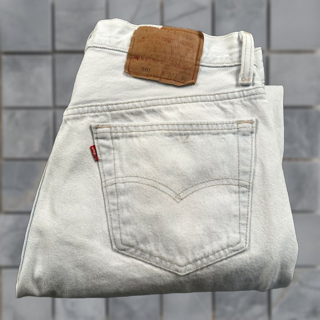 VINTAGE Levi's 501 Jeans Men Blue 32x30 Regular Fit Button Fly Copper Rivets Red Tab 1994 USA