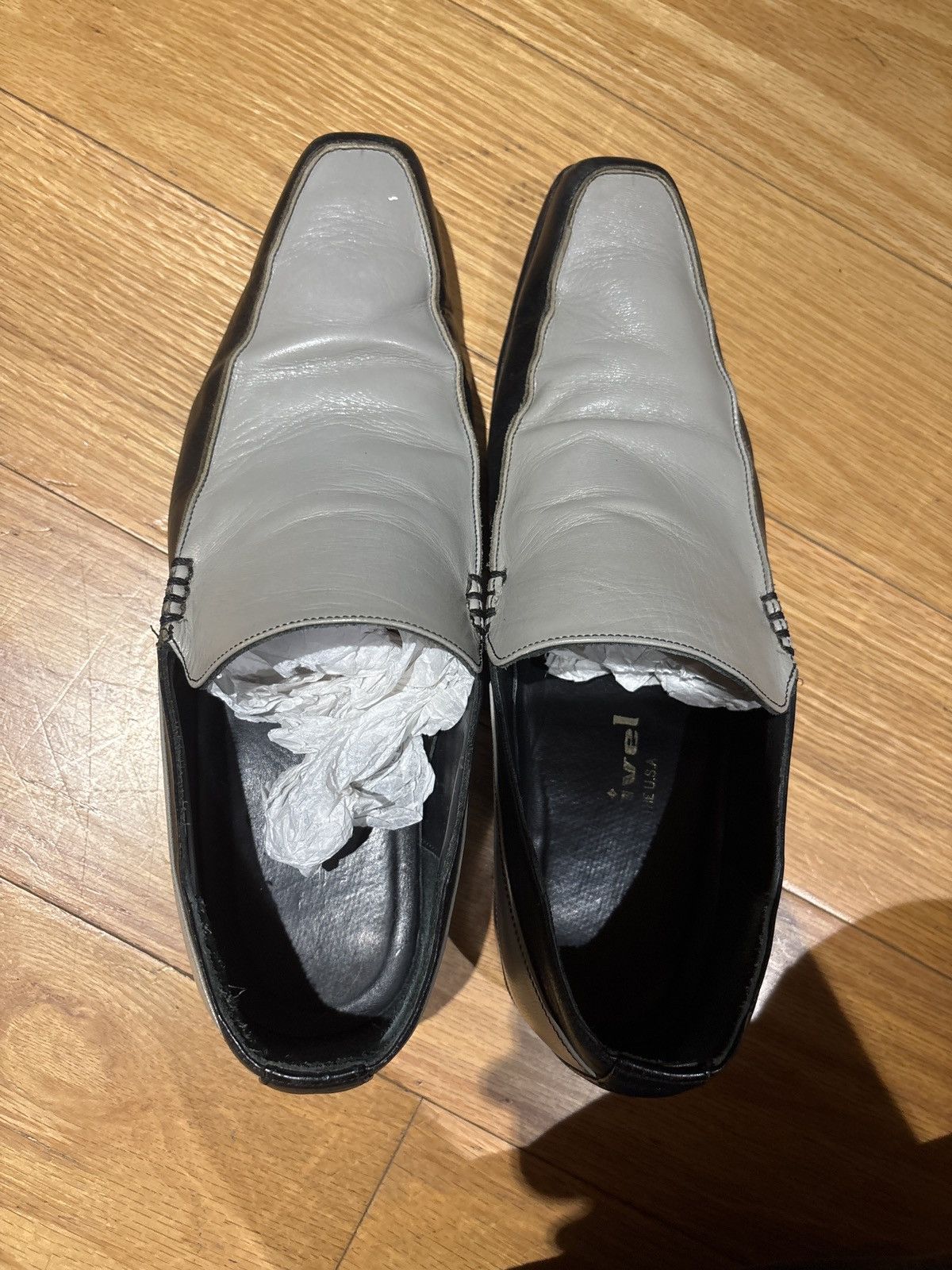 Other Esquviel black grey leather shoes made in usa size 9.5 Size US 9.5 / EU 42-43 - 6 Thumbnail