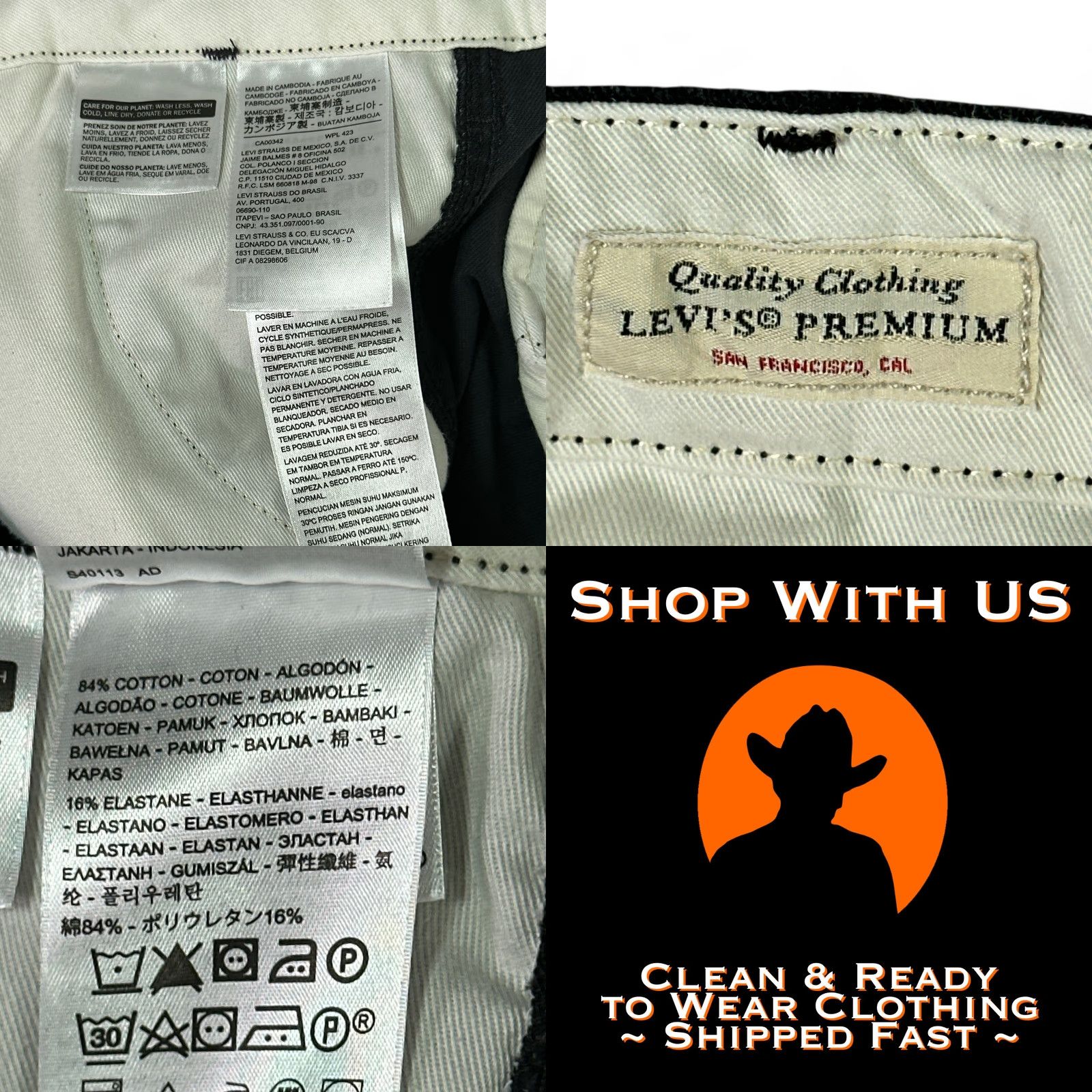 Levi's VINTAGE Levi's Cargo Pants Mens 34x29 Black Utility Tactical 4 Pocket Heavyweight Size US 34 / EU 50 - 8 Thumbnail