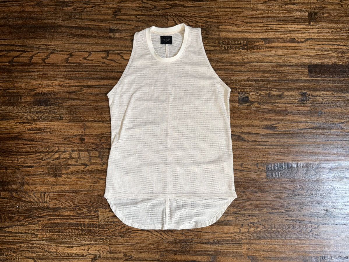 Fear of God Fear of God Fifth Collection Mesh Tank Top Cream | Grailed