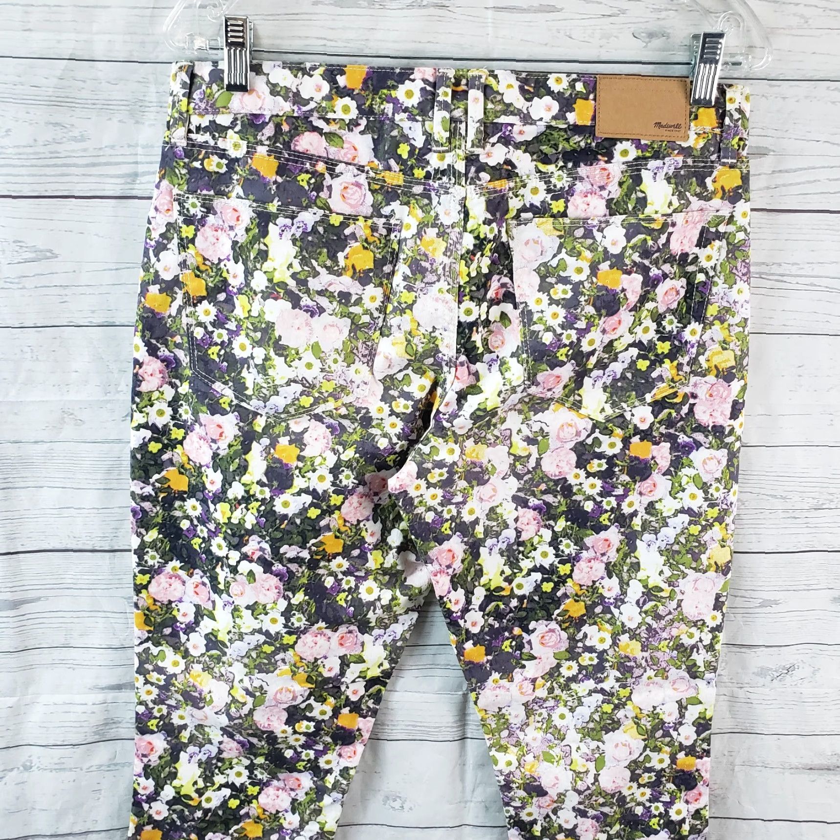 Madewell Madewell Jeans Womens Ankle Jeans 30 Mid Rise Multicolor Floral Skinny Denim Shirt? Size 30" / US 8 / IT 44 - 4 Thumbnail
