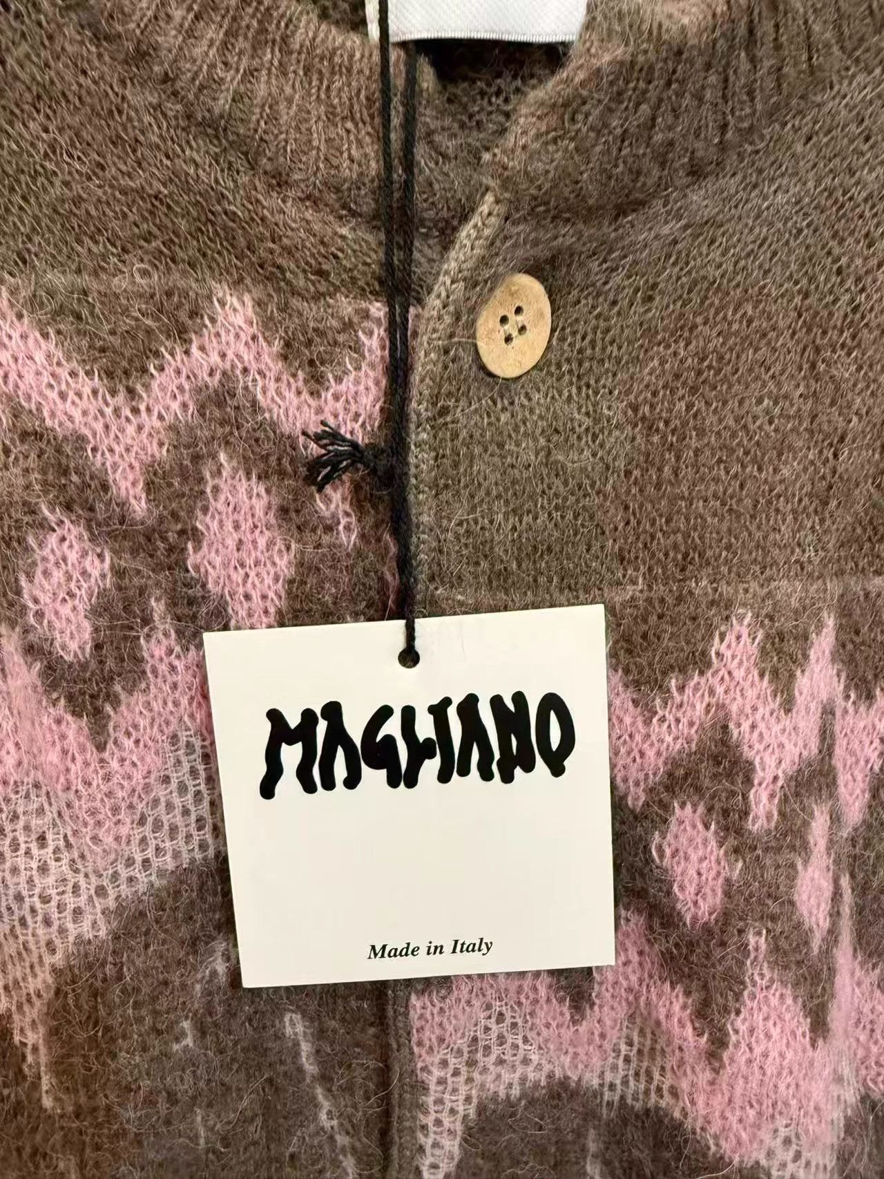 Magliano Magliano Mohair Knitted Cardigan K31 Size US S / EU 44-46 / 1 - 3 Thumbnail