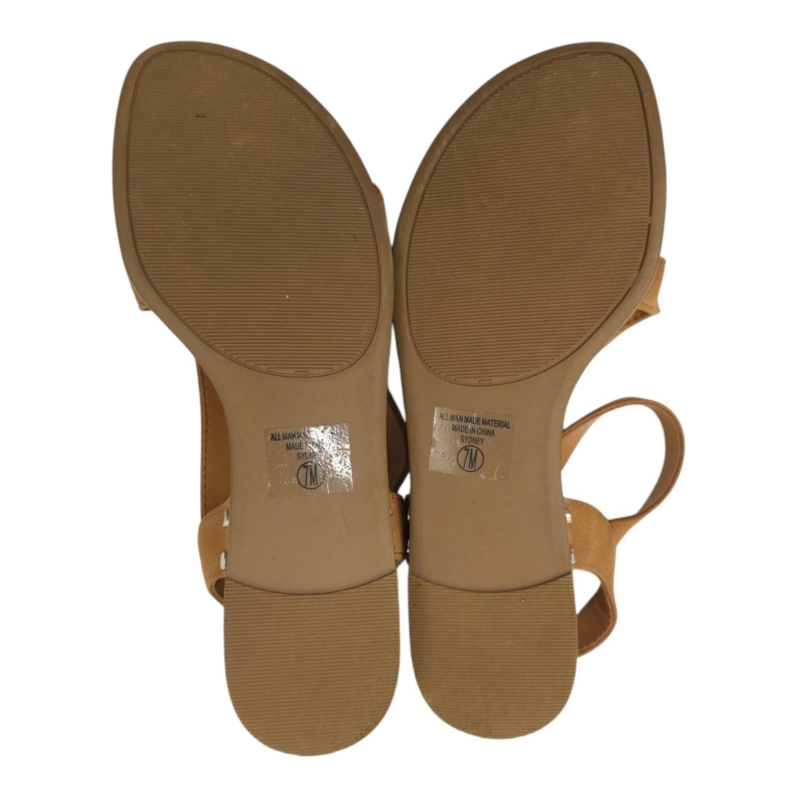 Other Solanz Sydney Strappy Sandals Womens 7 M Buckle Faux Leather Size US 7 / IT 37 - 6 Thumbnail