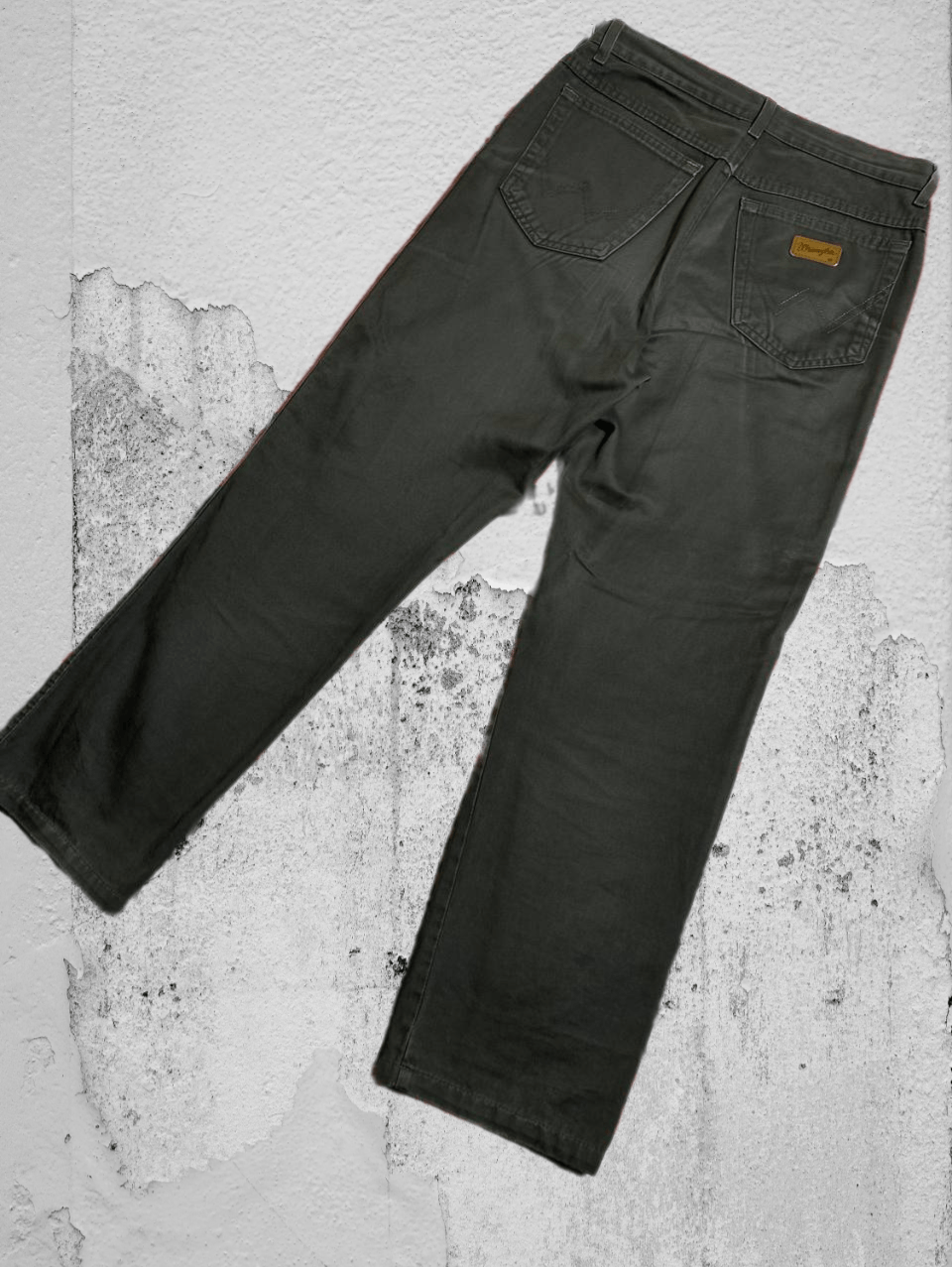 Japanese Brand × Wrangler Crazy Crash Dirty Baggy Faded Jean Japan Avant Garde Style Size US 32 / EU 48 - 1 Thumbnail