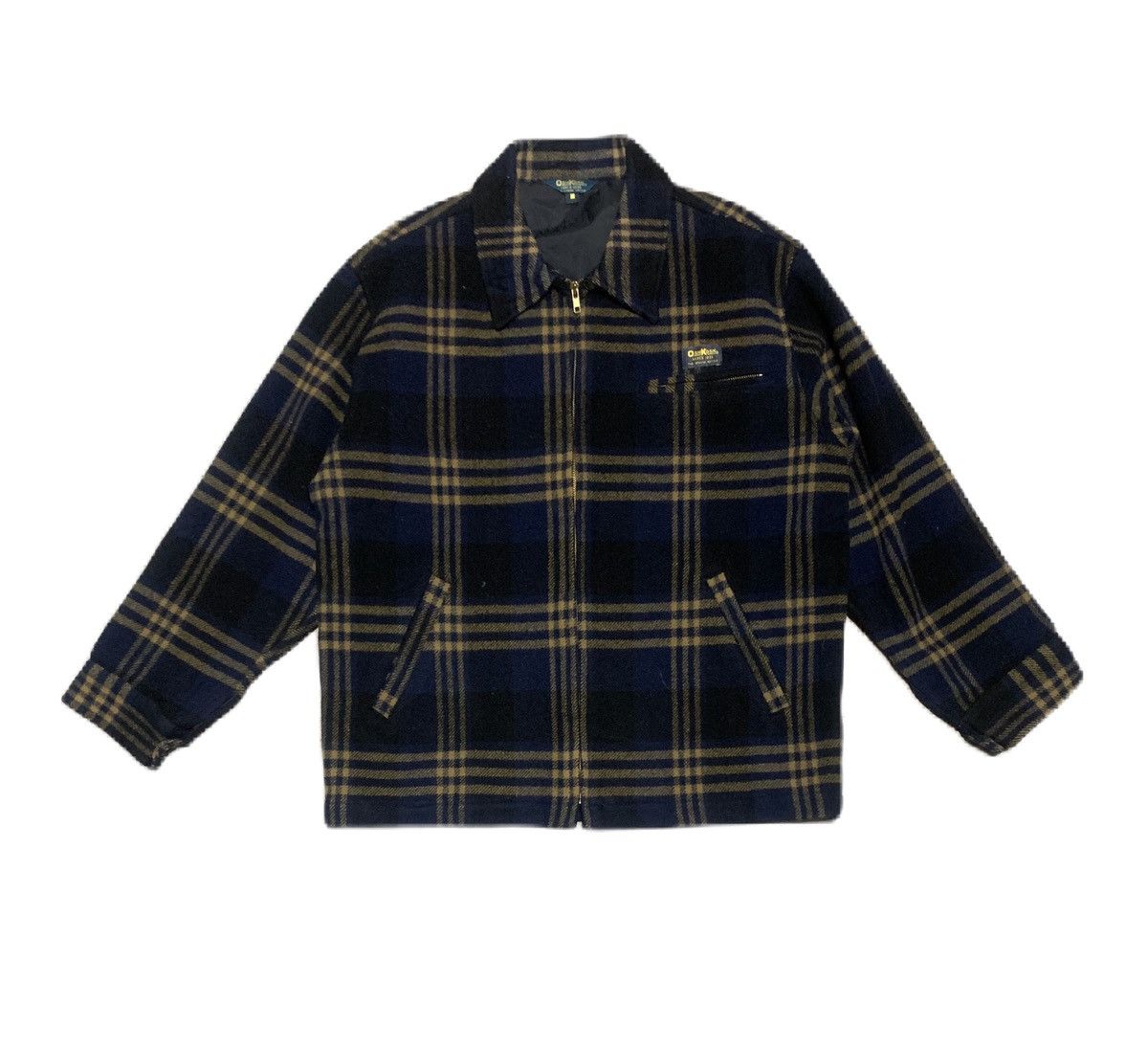 Oshkosh Vintage Oshkosh Plaid Wool Zipper Shirt Jacket Size US L / EU 52-54 / 3 - 1 Thumbnail