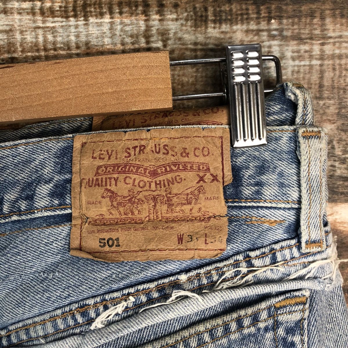 Levi's DLL Levis X Quana double waist reconstruct Denim #A2067 Size US 31 - 21 Thumbnail