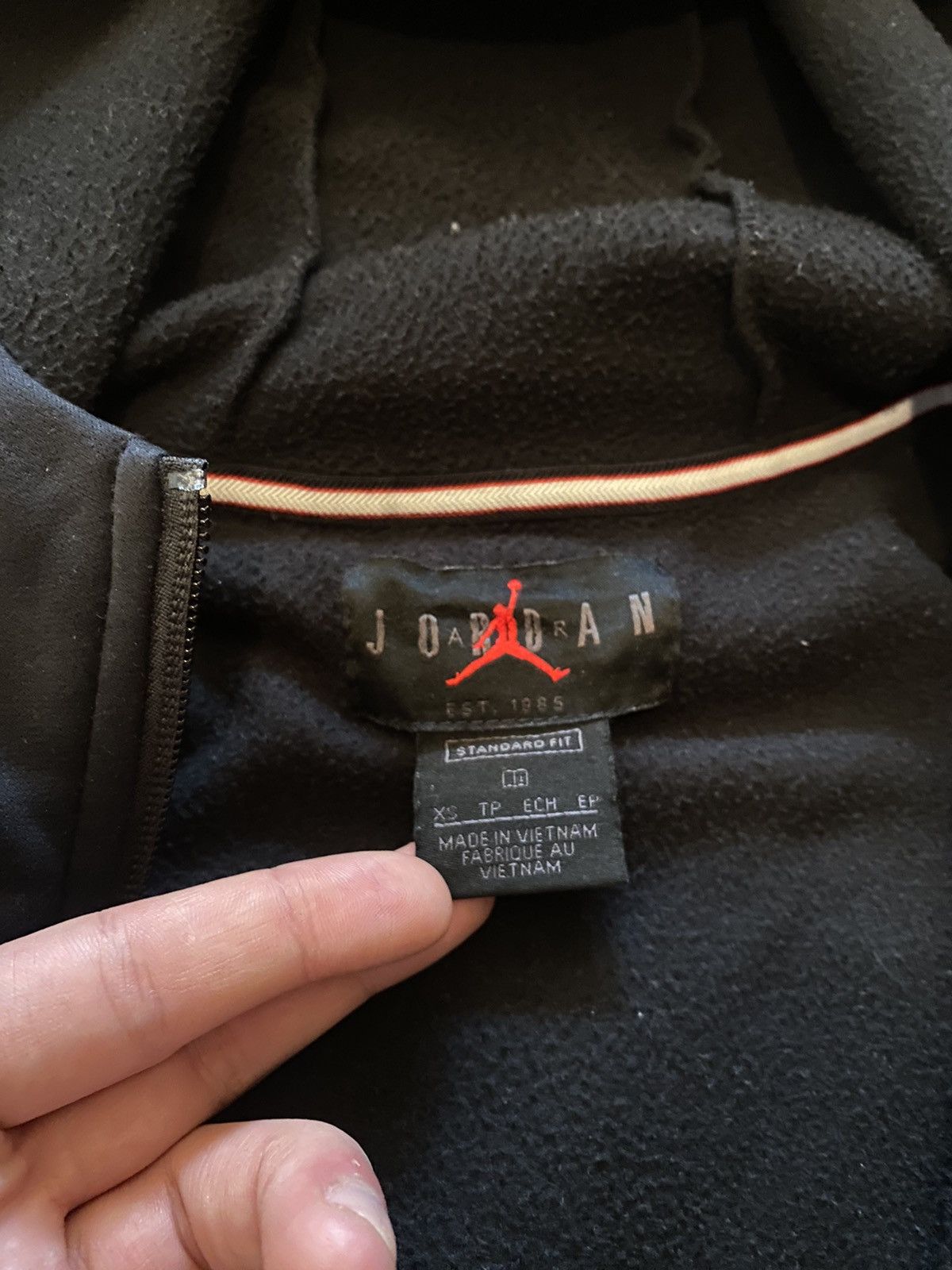 Jordan Brand × Vintage Vintage Basic Jordan Zip-Hoodie Boxy Fit Streetwear Y2k Size US S / EU 44-46 / 1 - 8 Thumbnail