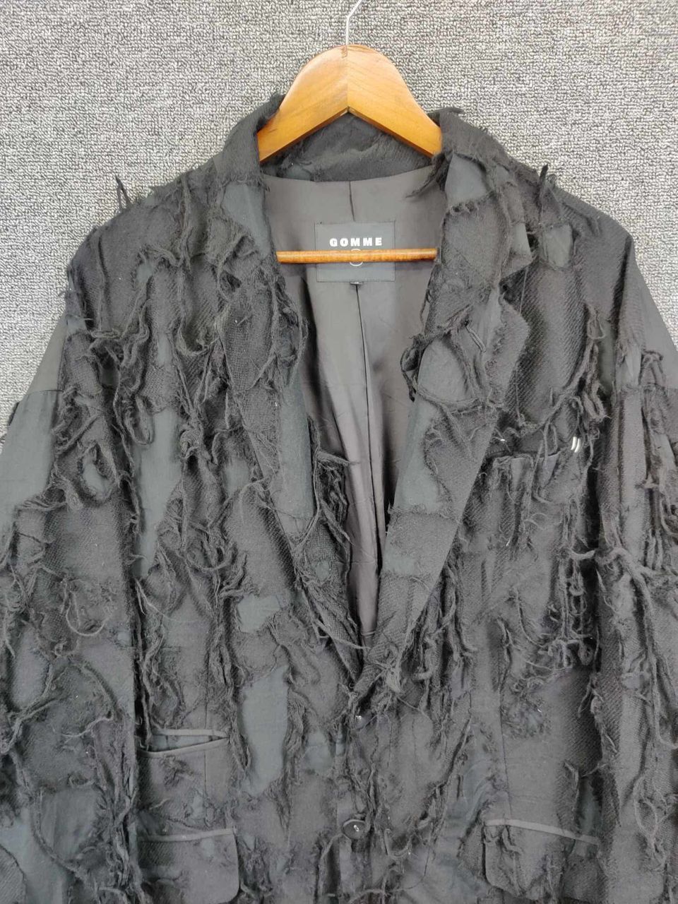 gomme Gomme Homme Maki Hiroshige Atelier Frayed Jacquard Jacket Size US M / EU 48-50 / 2 - 7 Thumbnail