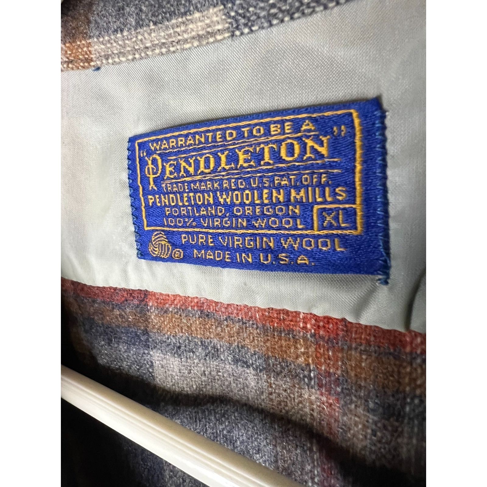 Pendleton Vintage Pendleton Plaid 100% Virgin Wool Brown Board Shirt M Size US XL / EU 56 / 4 - 3 Thumbnail