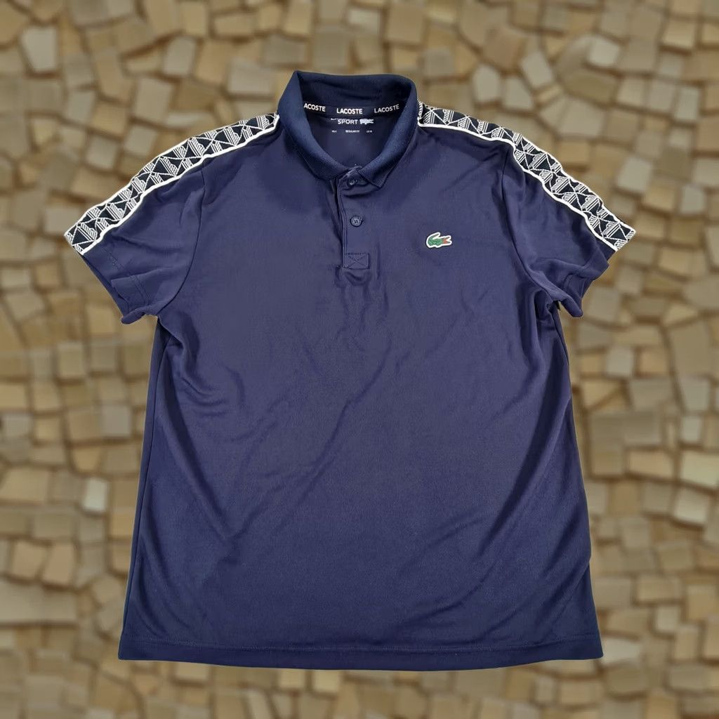 Lacoste Lacoste Mens Polo Shirt Navy Blue M Regular Fit Preppy Golf Shirt Polo Men's Navy Blue Regular Fit Short Sleeve Button Collared Lacoste Logo Size US M / EU 48-50 / 2 - 1 Thumbnail